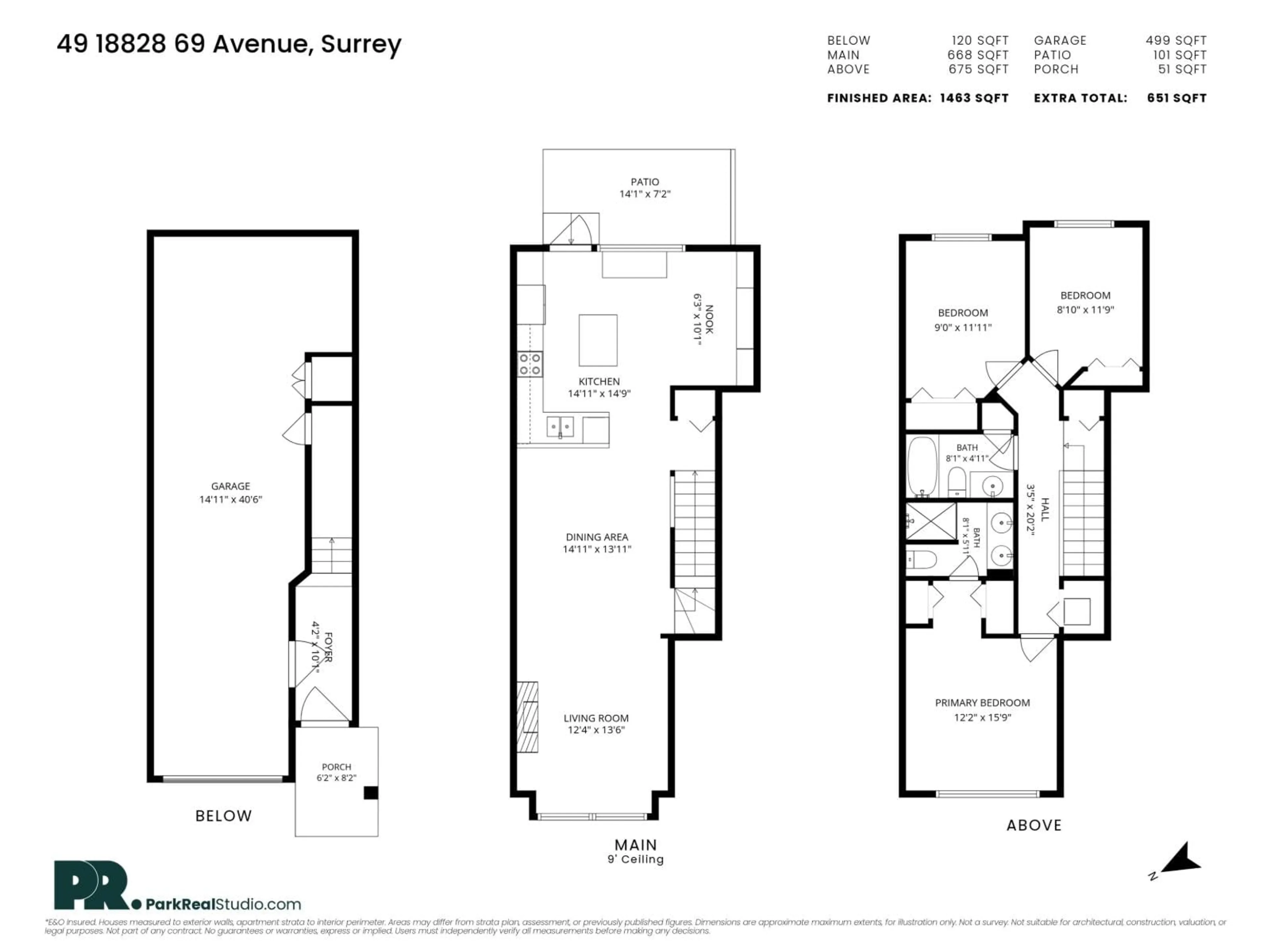 Floor plan for 49 - 18828 69 AVENUE, Surrey British Columbia V4N5L3