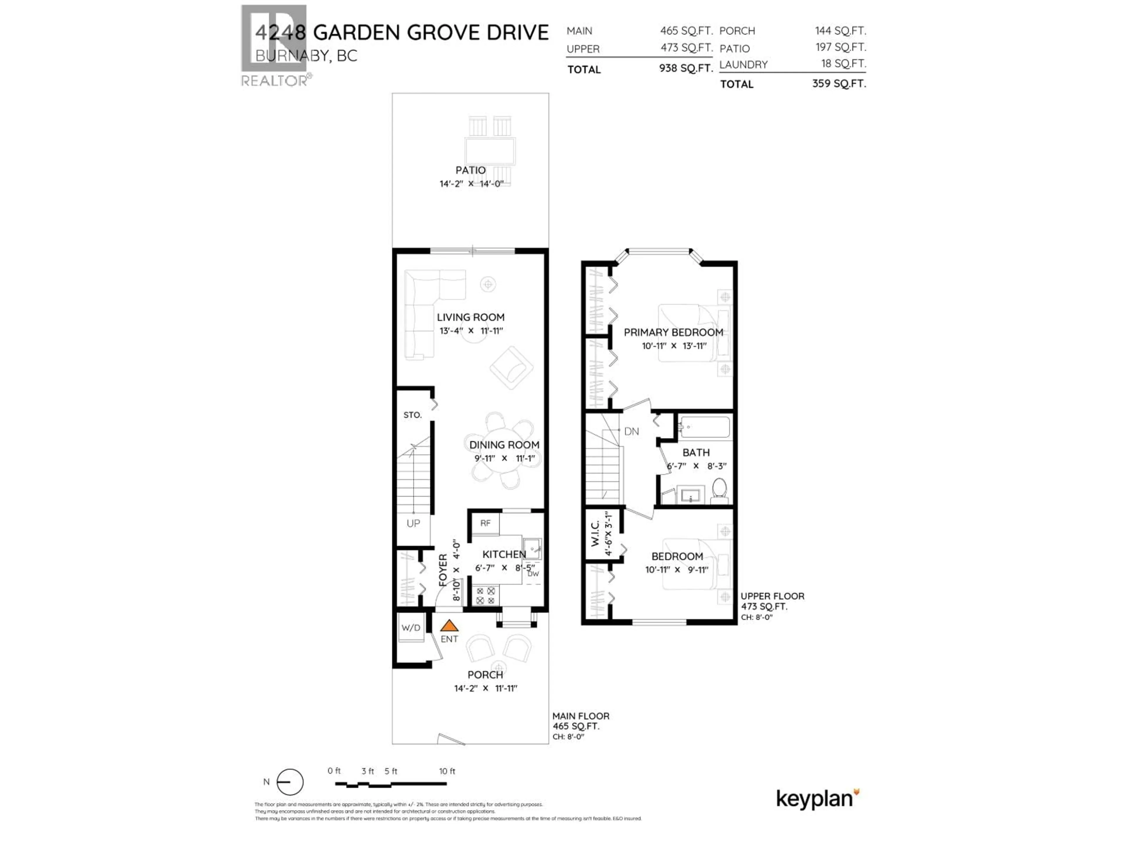 Floor plan for 4248 GARDEN GROVE DRIVE, Burnaby British Columbia V5G4G6