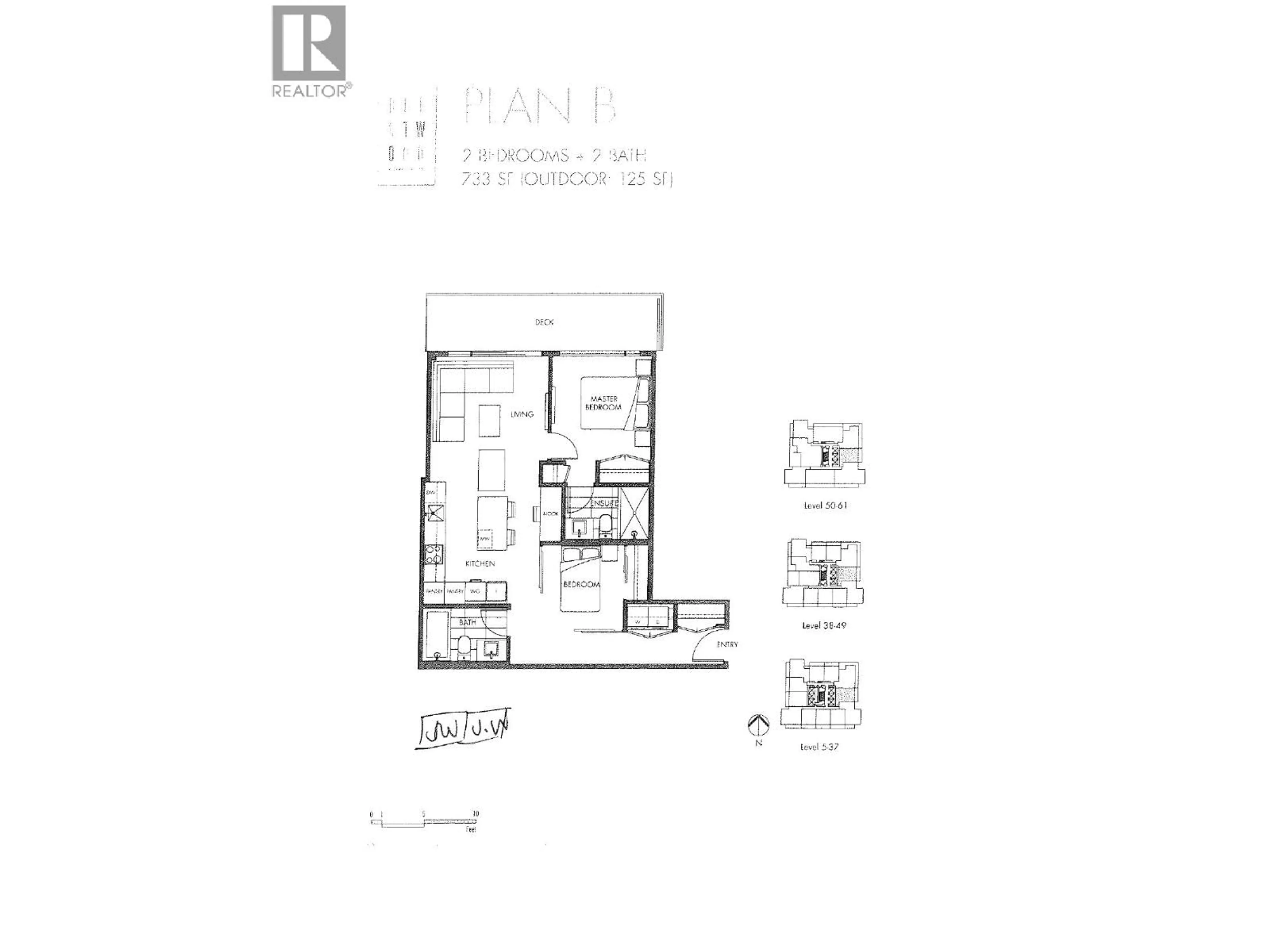 Floor plan for 2301 - 1955 ALPHA WAY, Burnaby British Columbia V5C0K6