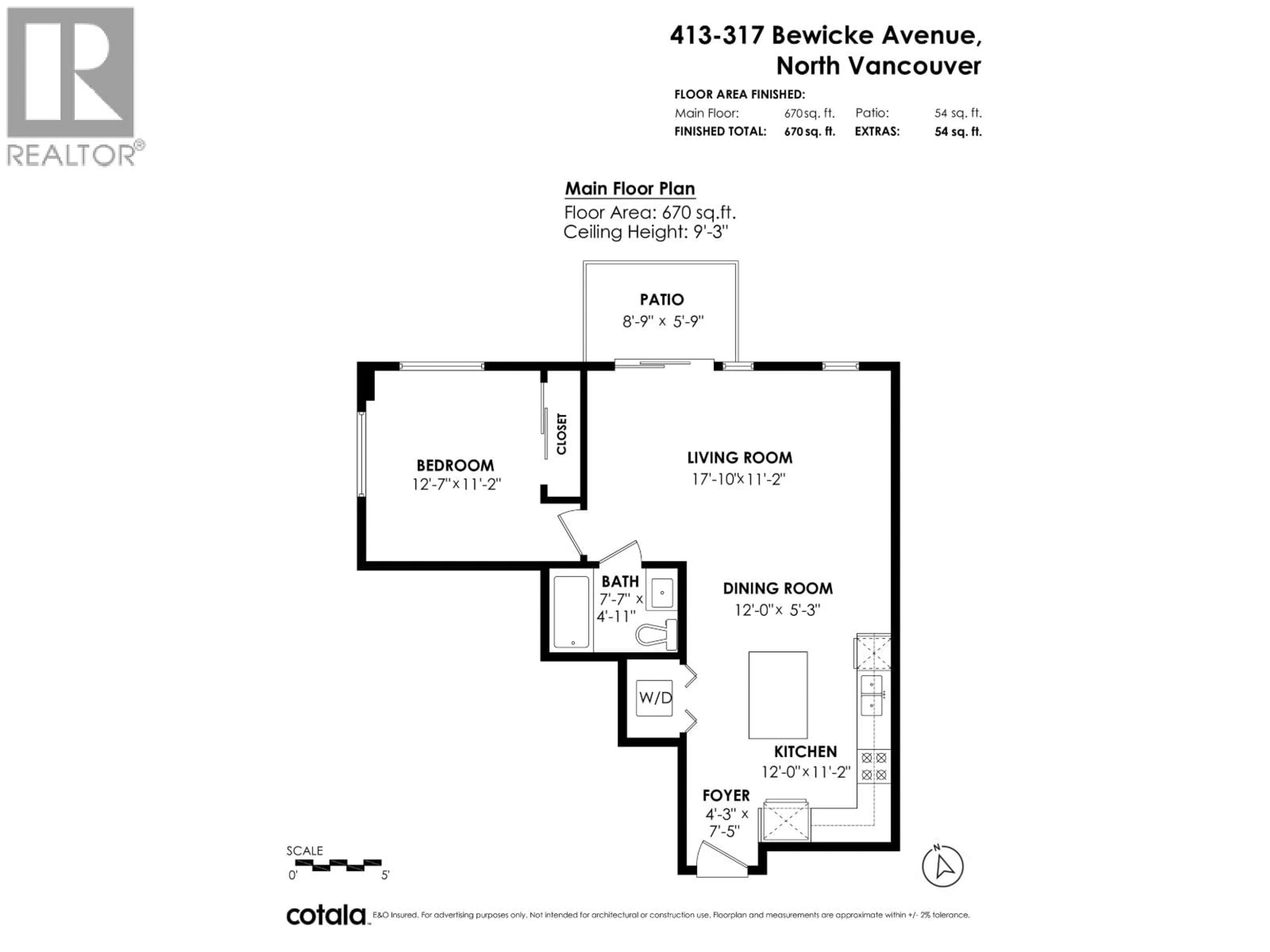 Floor plan for 413 - 317 BEWICKE AVENUE, North Vancouver British Columbia V7M3E9