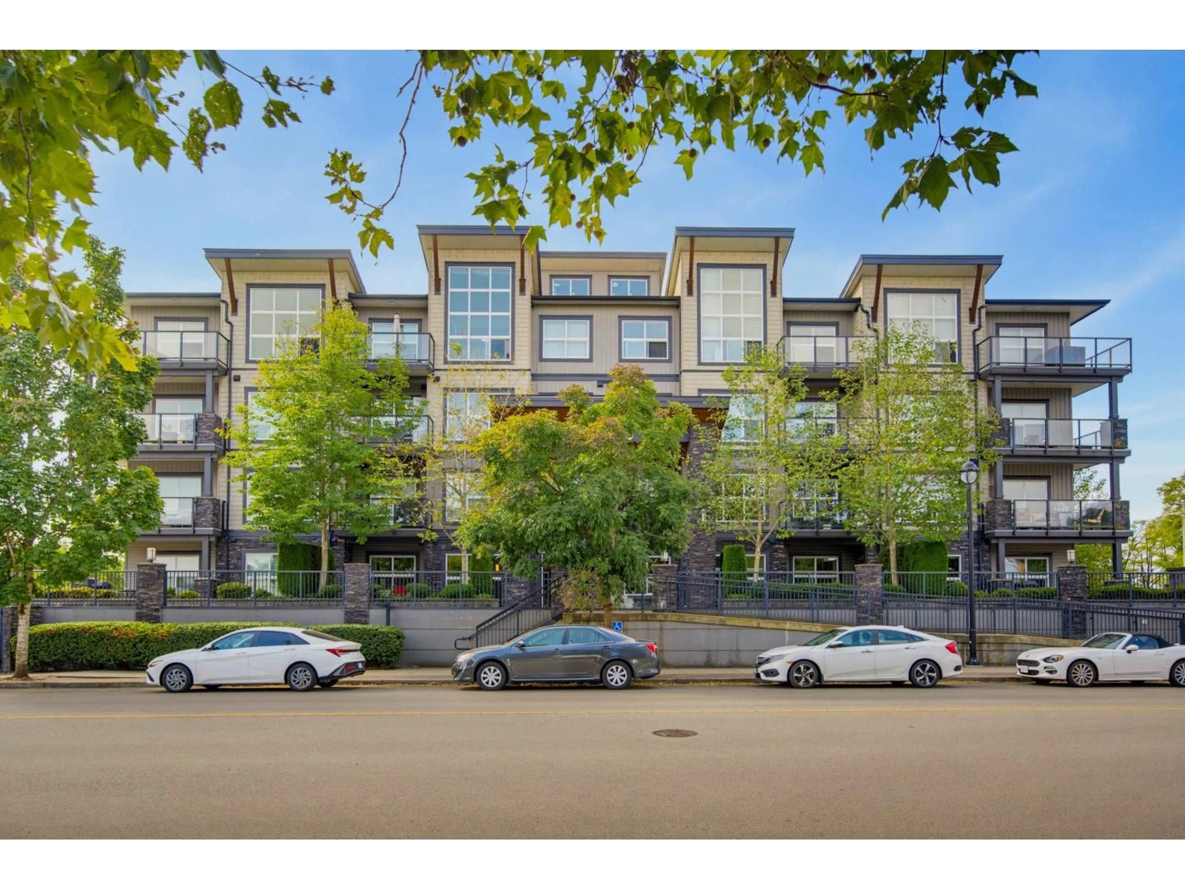 A pic from outside/outdoor area/front of a property/back of a property/a pic from drone, street for 209 - 20630 DOUGLAS STREET, Langley British Columbia V3A4B8