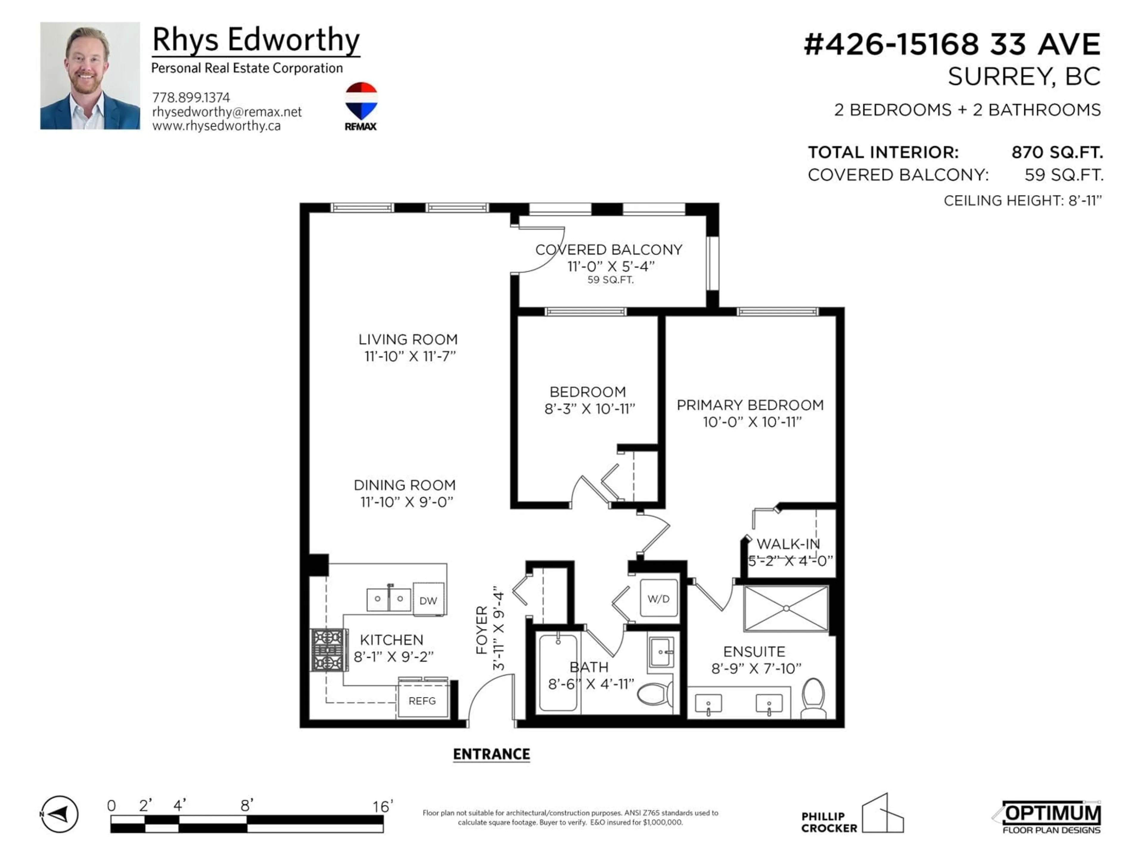 Floor plan for 426 - 15168 33 AVENUE, Surrey British Columbia V3Z0N7