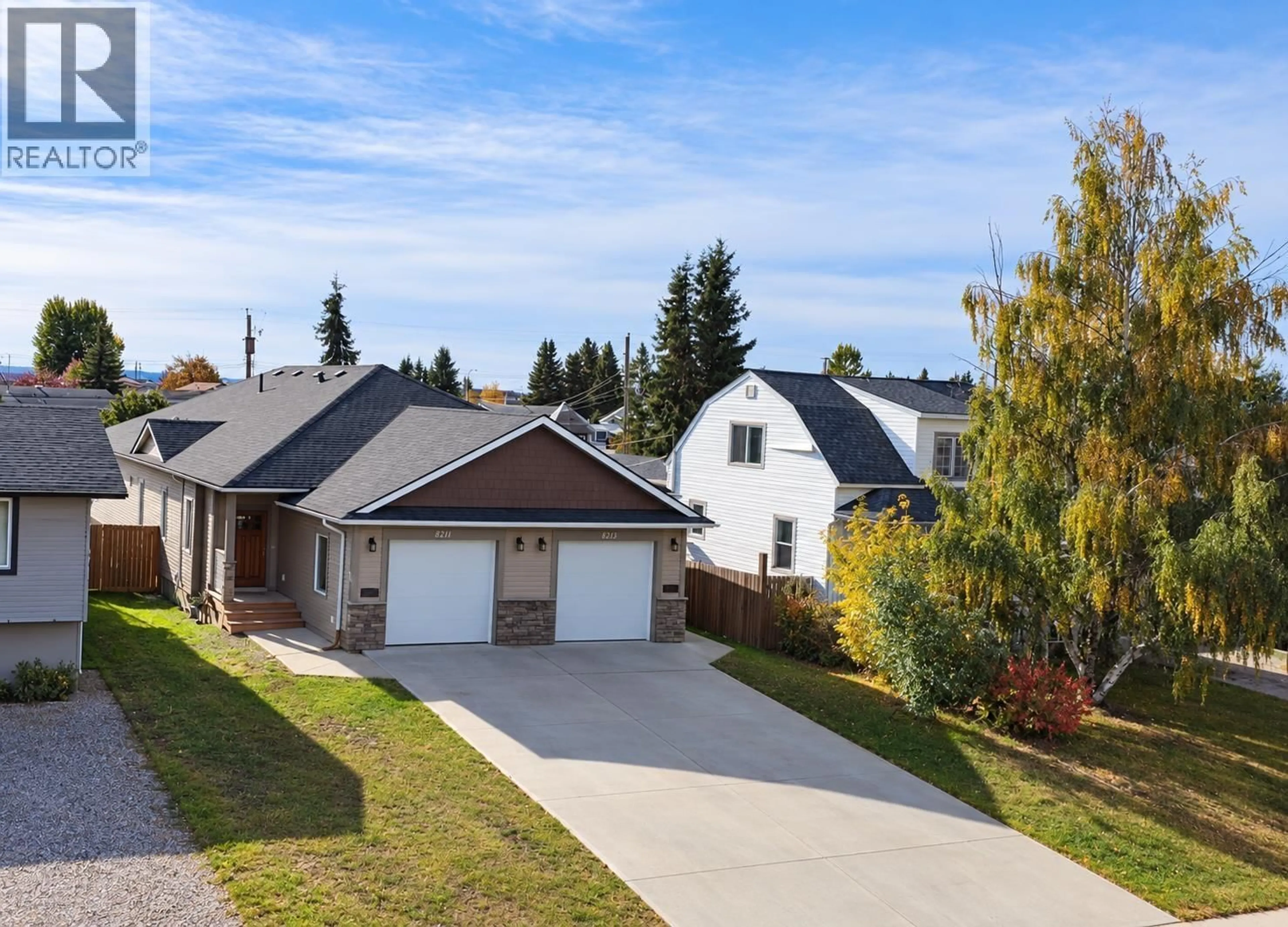 A pic from outside/outdoor area/front of a property/back of a property/a pic from drone, street for 8211 96 AVENUE, Fort St. John British Columbia V1J1J7