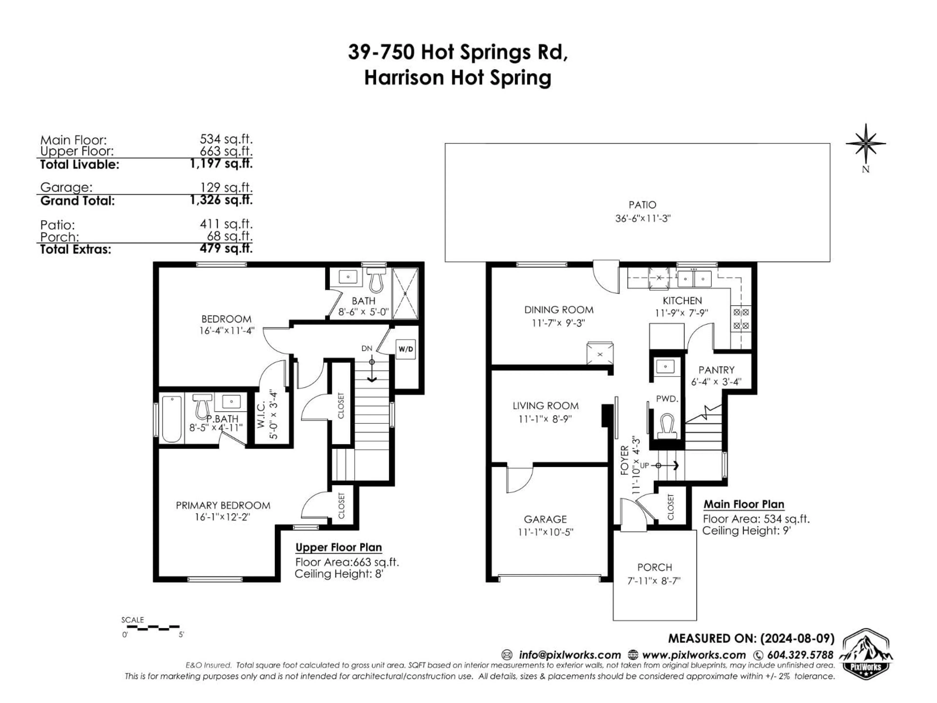 Floor plan for 39 - 750 HOT SPRINGS ROAD, Harrison Hot Springs British Columbia V0M1K0