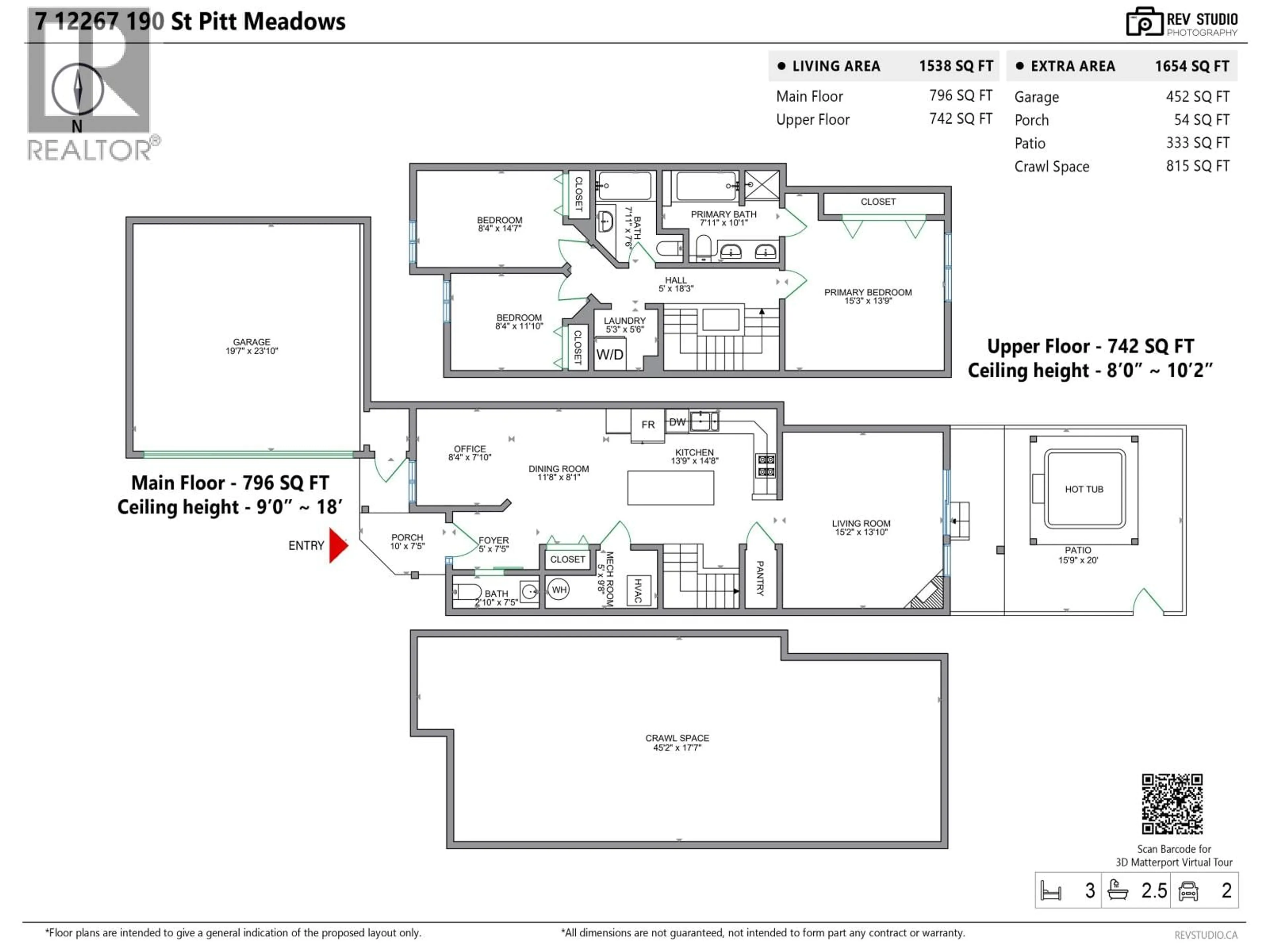 Floor plan for 7 - 12267 190 STREET, Pitt Meadows British Columbia V3Y2N9