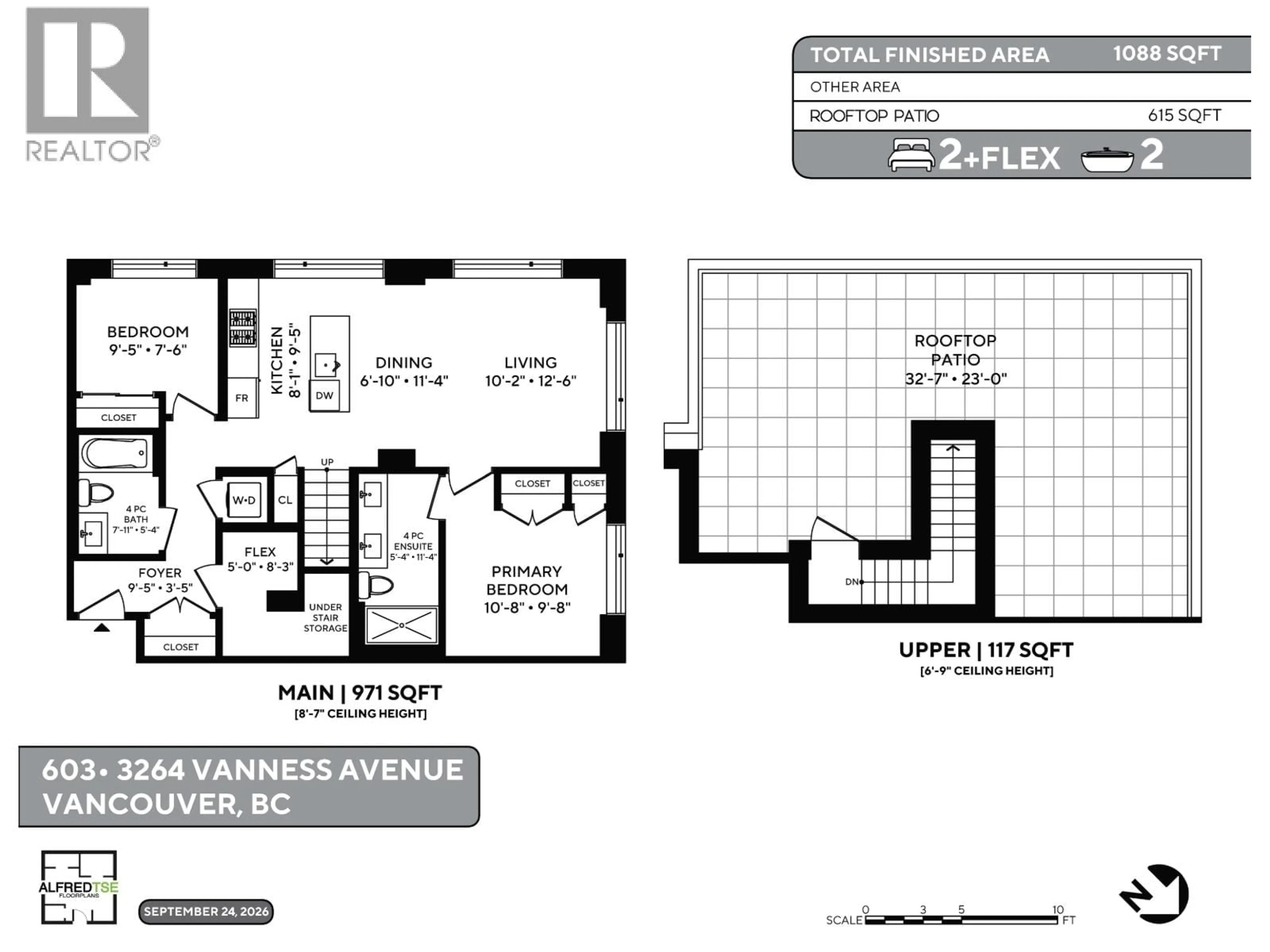 Floor plan for 603 - 3264 VANNESS STREET, Vancouver British Columbia V5R0L5