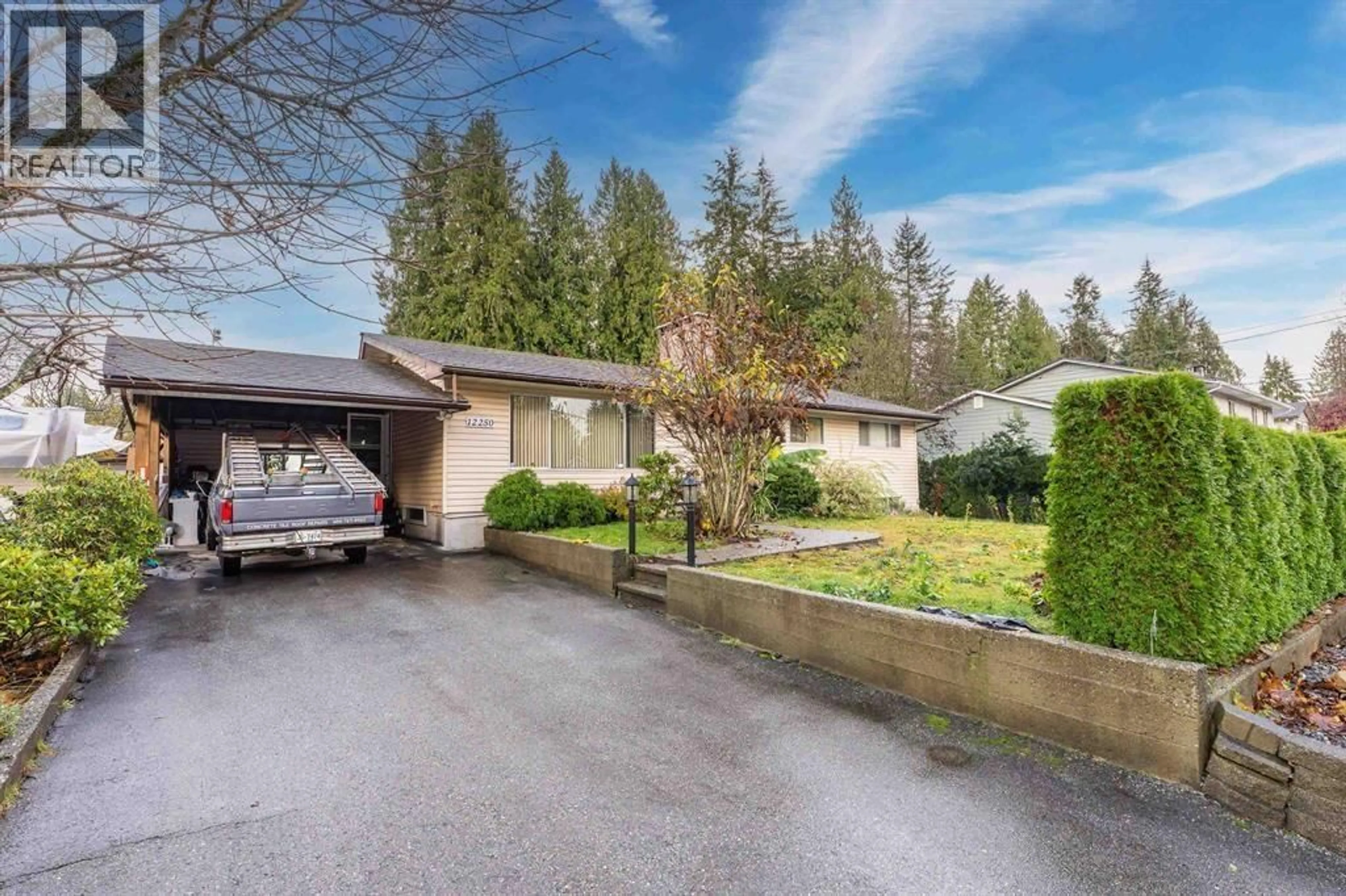 A pic from outside/outdoor area/front of a property/back of a property/a pic from drone, street for 12250 SKILLEN STREET, Maple Ridge British Columbia V2X4X3
