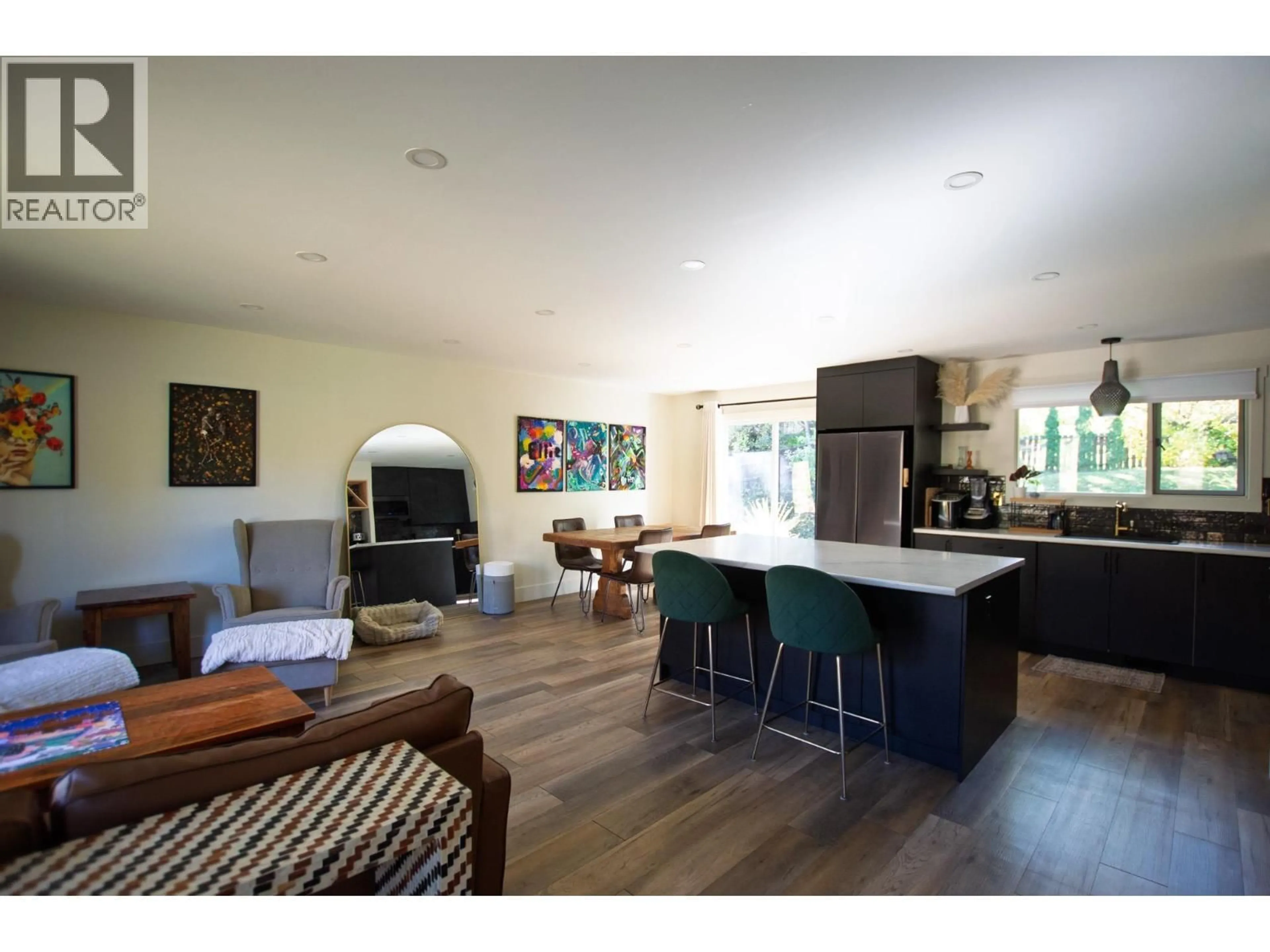 Open concept kitchen, wood/laminate floor for 2135 CROFT ROAD, Prince George British Columbia V2K4A9