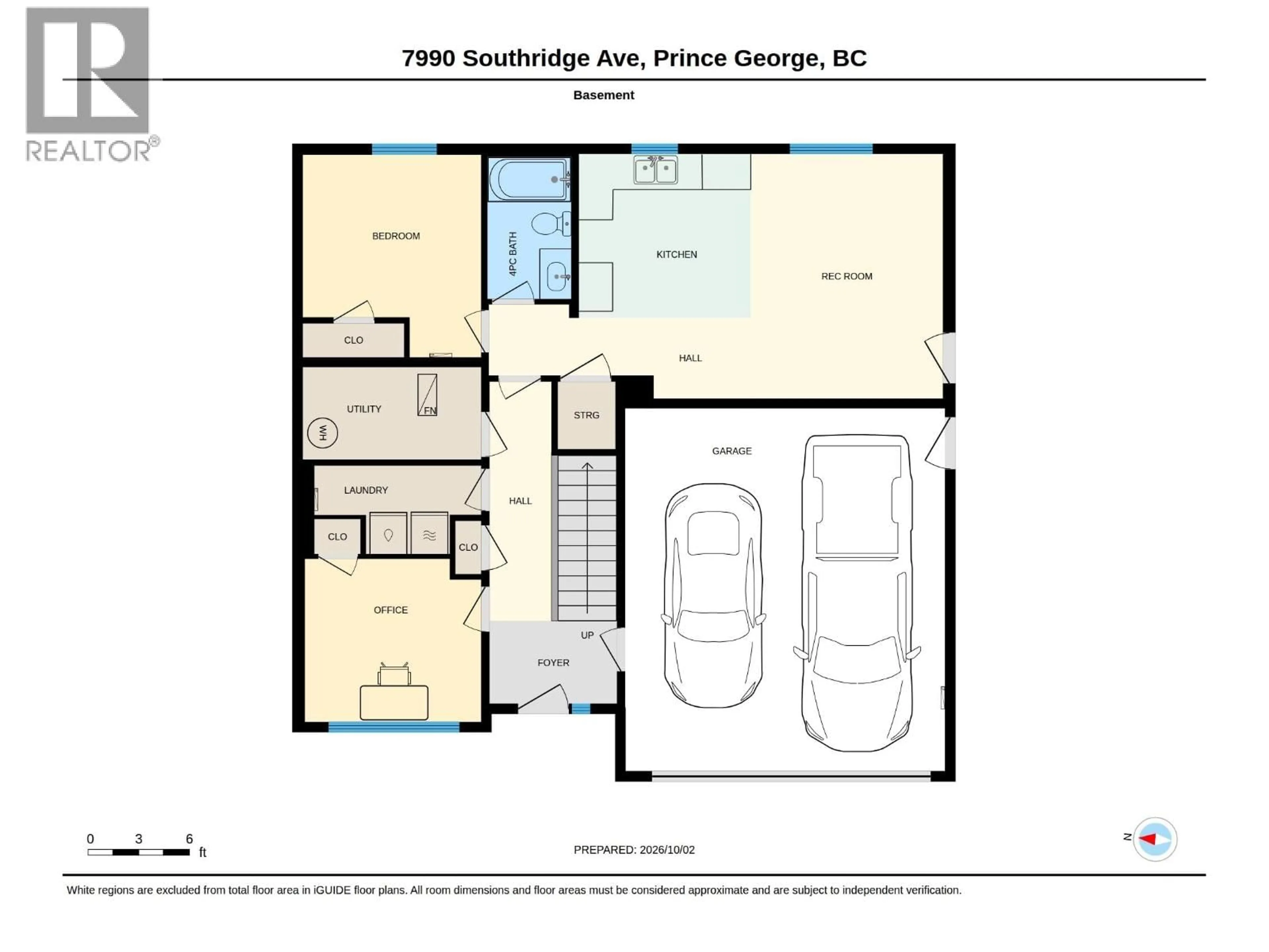 Floor plan for 7990 SOUTHRIDGE AVENUE, Prince George British Columbia V2N6S4