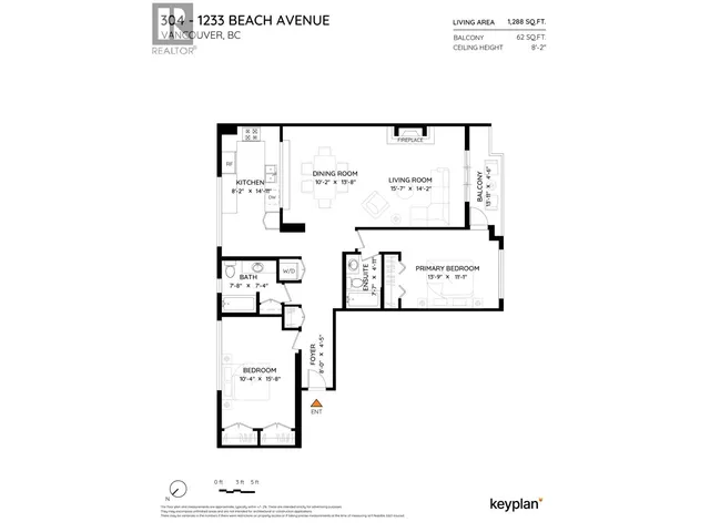 304 - 1233 BEACH AVENUE, Vancouver 4