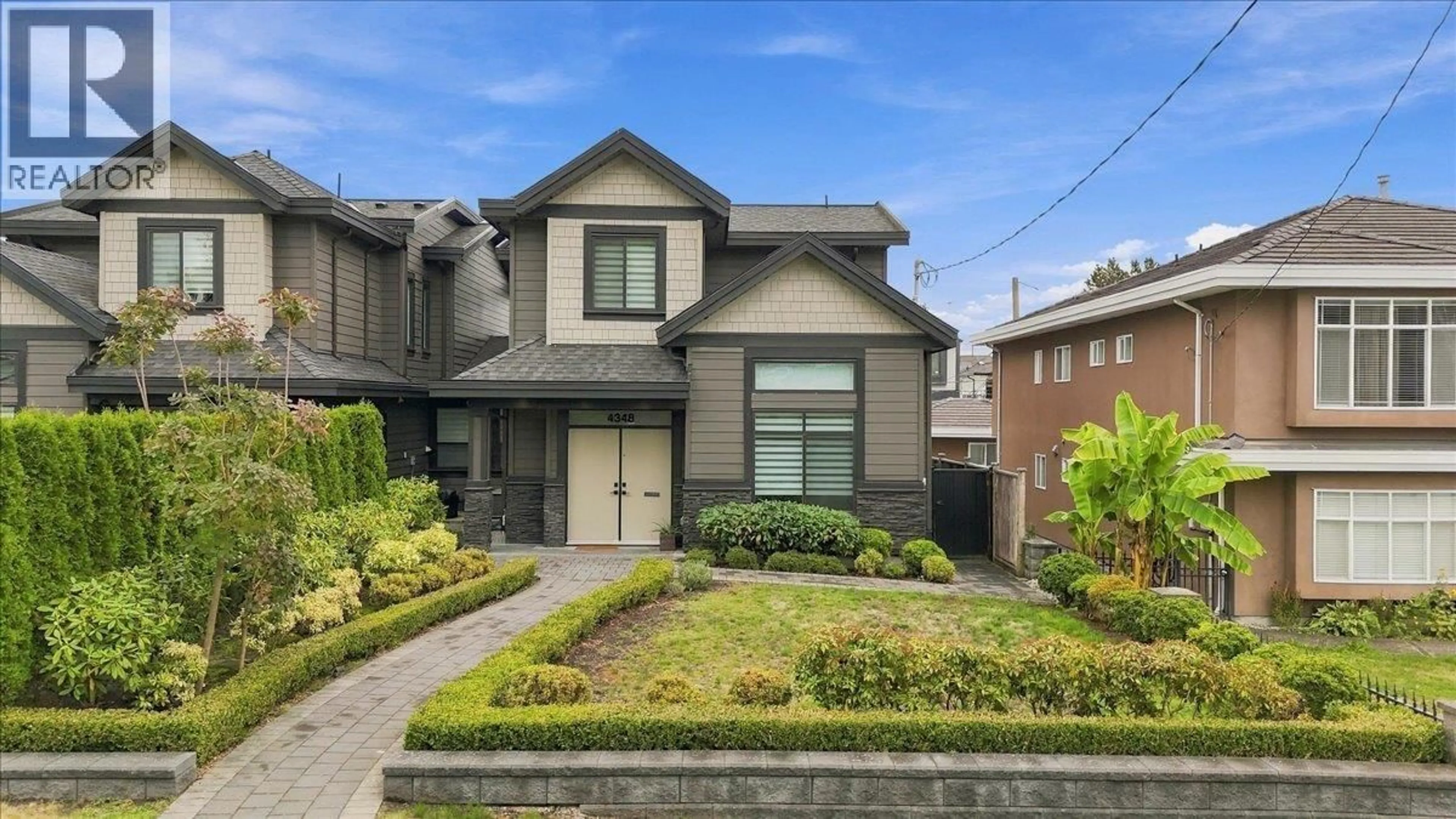 Home with brick exterior material, street for 4348 CARLETON AVENUE, Burnaby British Columbia V5G3B6