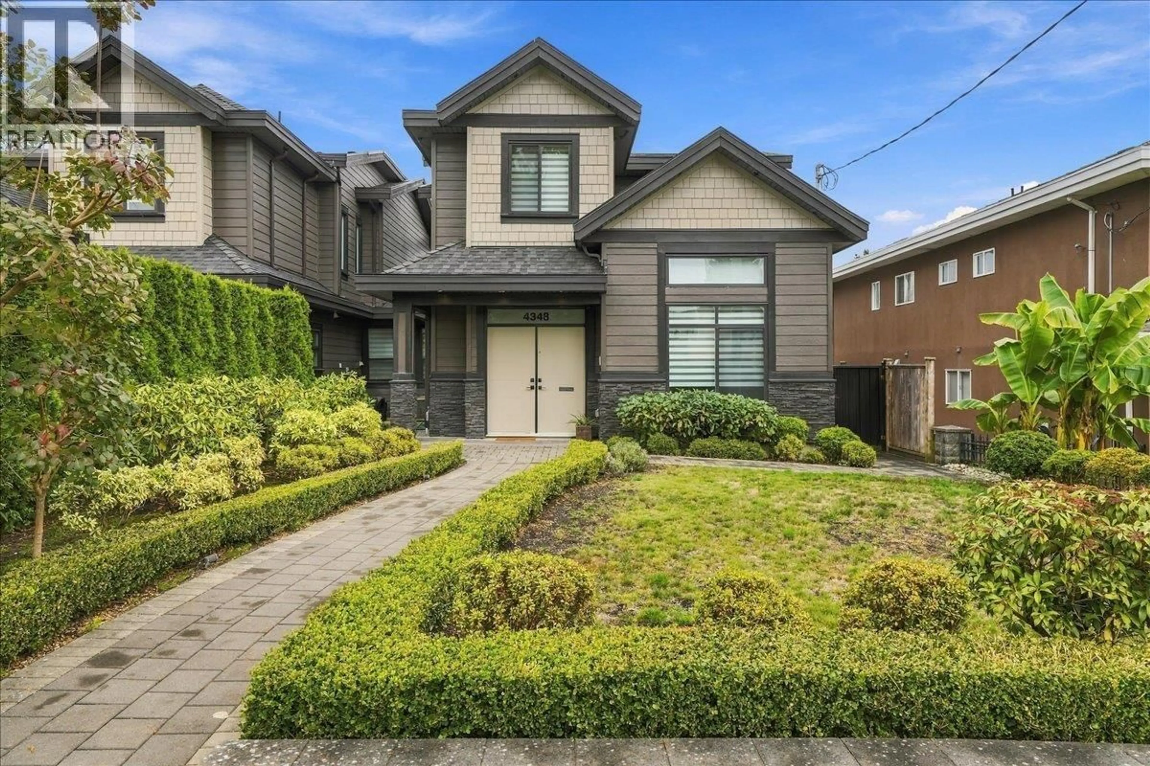 Home with brick exterior material, street for 4348 CARLETON AVENUE, Burnaby British Columbia V5G3B6