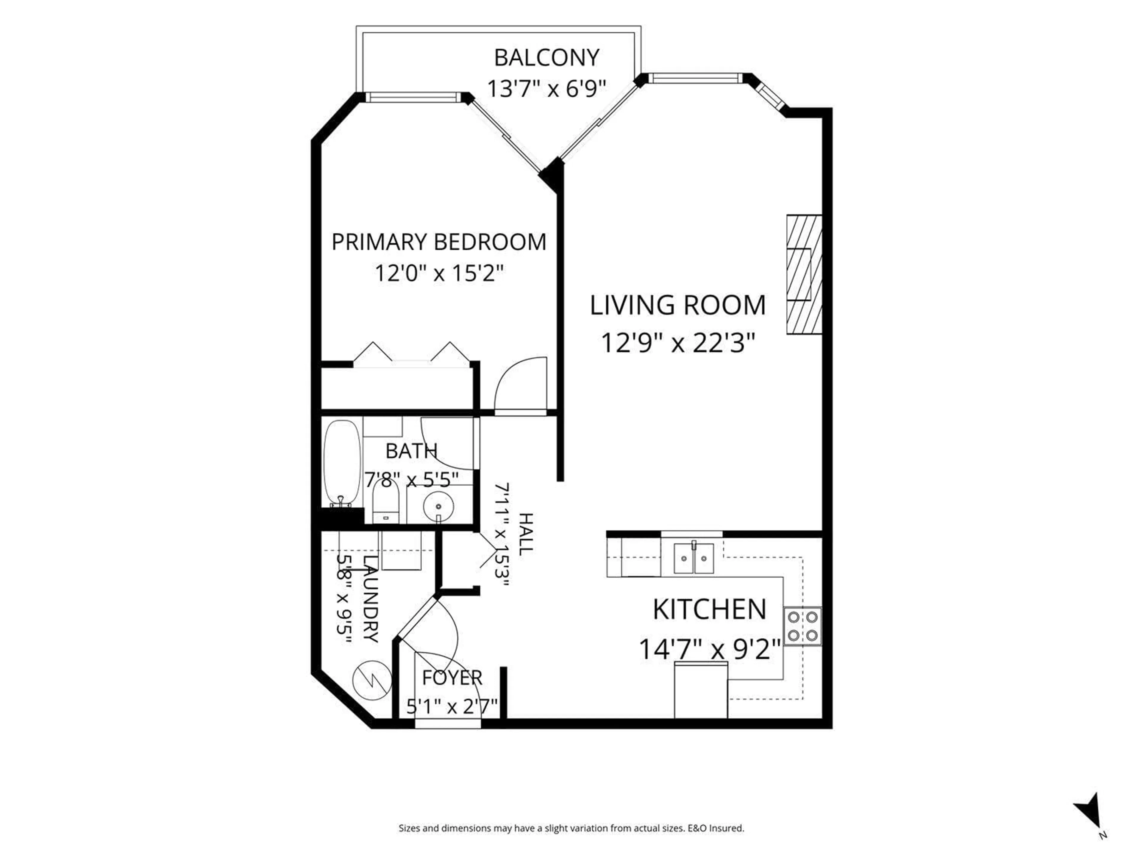 Floor plan for 205 - 45604 BRETT AVENUE, Chilliwack British Columbia V2P1N9