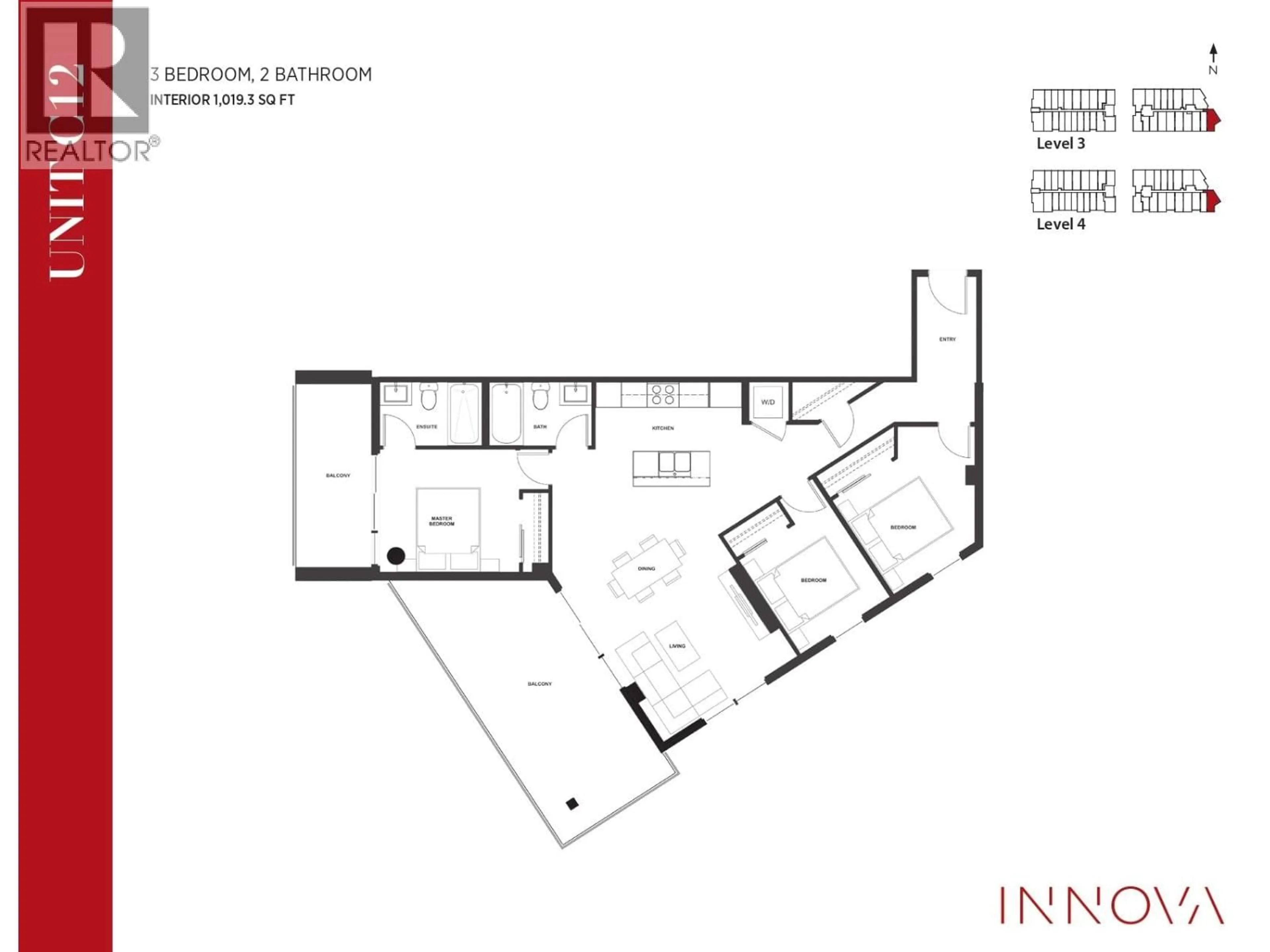 Floor plan for 360 - 422 3RD STREET, North Vancouver British Columbia V7L0K1