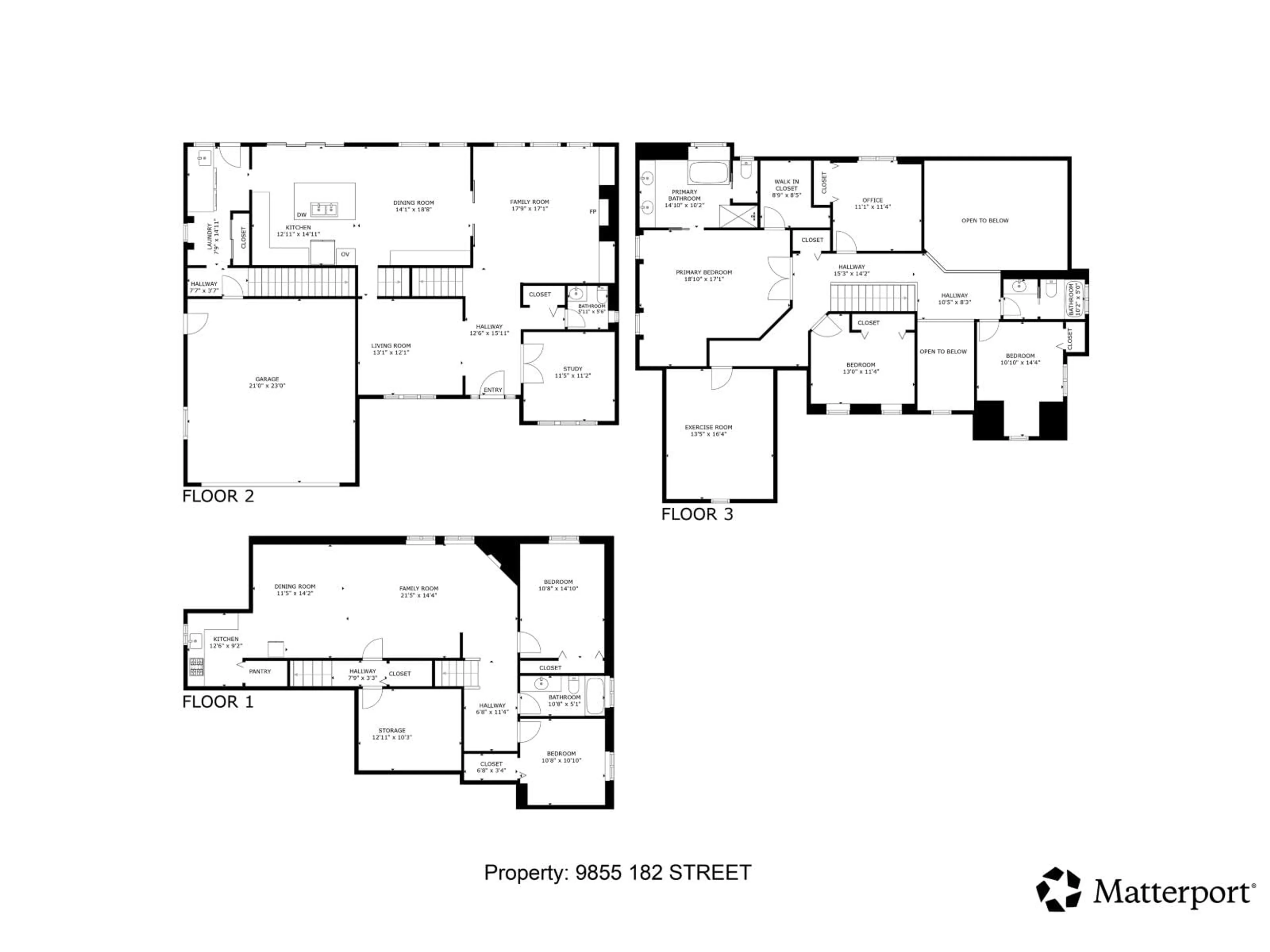 Floor plan for 9855 182 STREET, Surrey British Columbia V4N5A9
