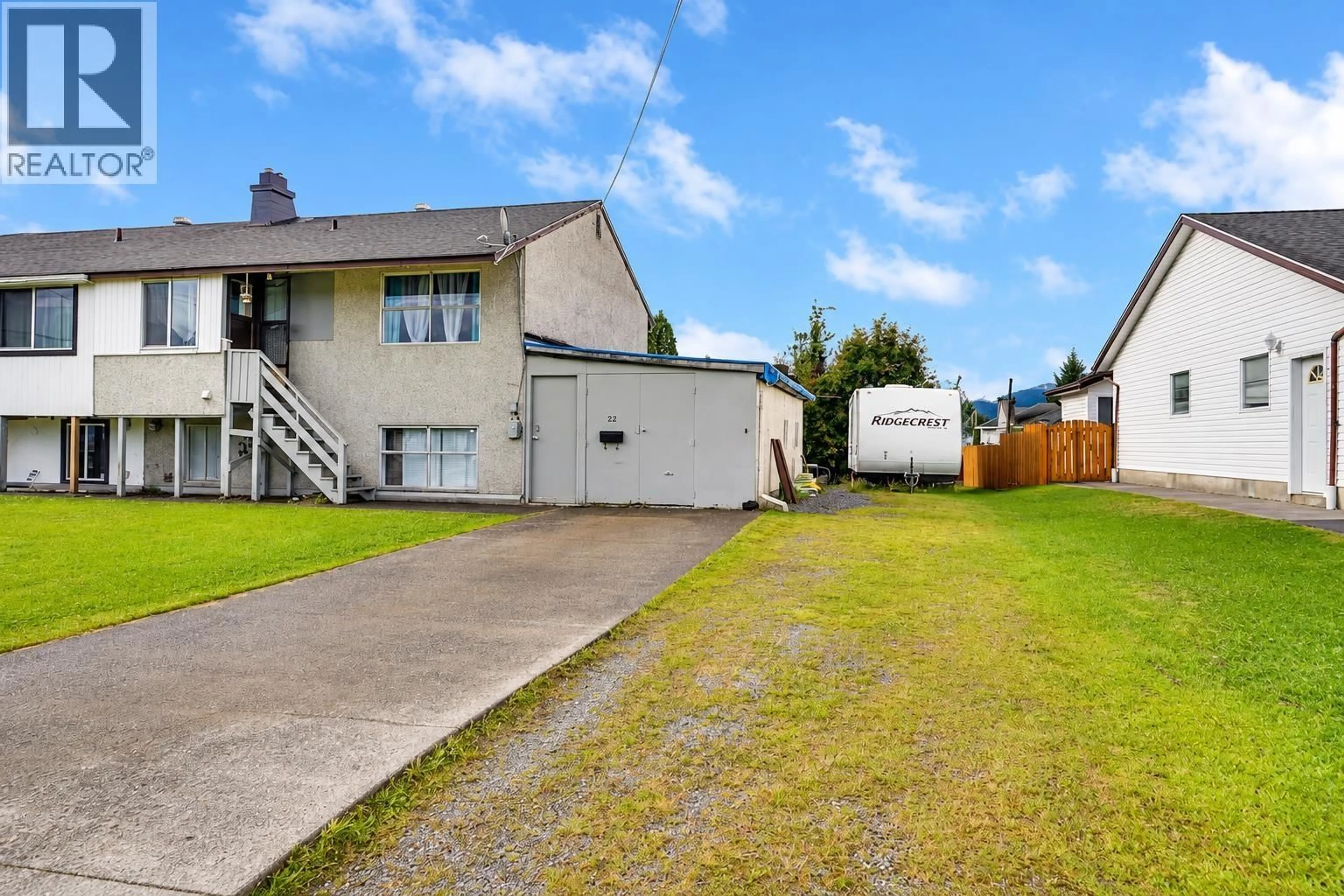 A pic from outside/outdoor area/front of a property/back of a property/a pic from drone, street for 22 HAWK STREET, Kitimat British Columbia V8C1N5