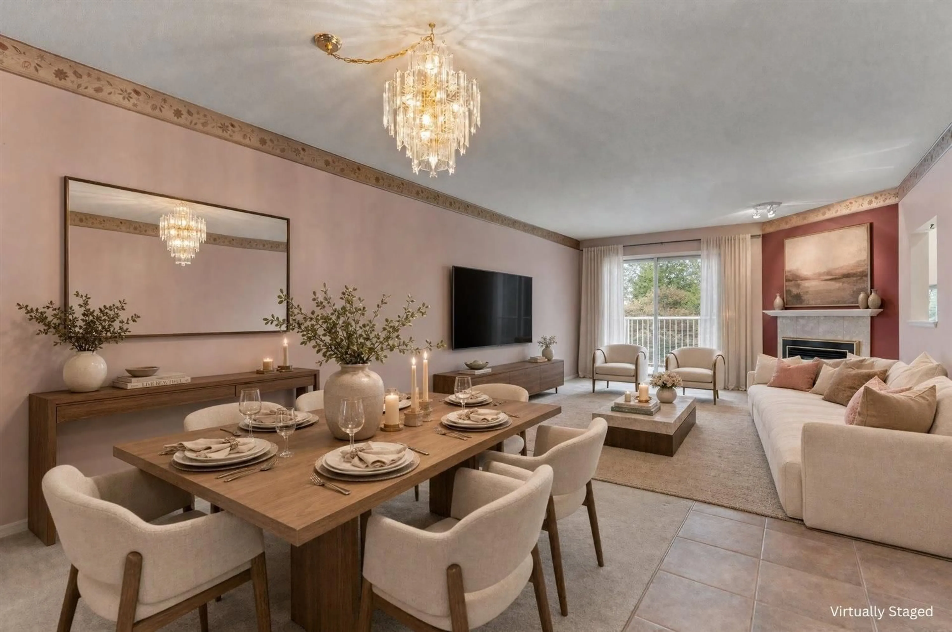 Dining room, ceramic/tile floor for 21 - 3902 LATIMER STREET, Abbotsford British Columbia V2S7L5