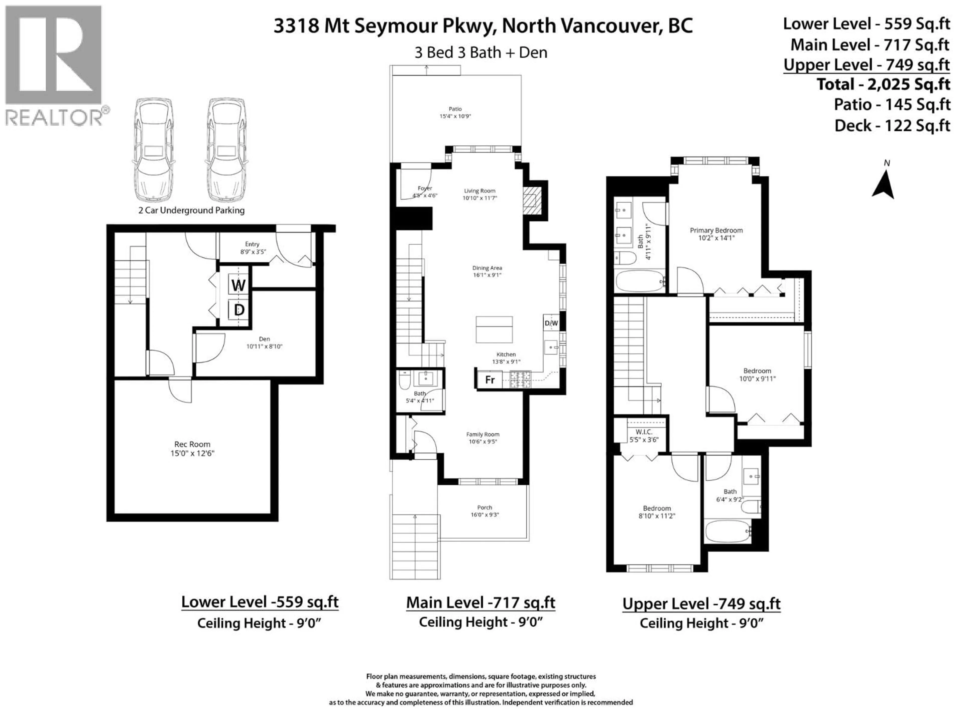 Floor plan for 3318 MT SEYMOUR PARKWAY, North Vancouver British Columbia V7H1G3