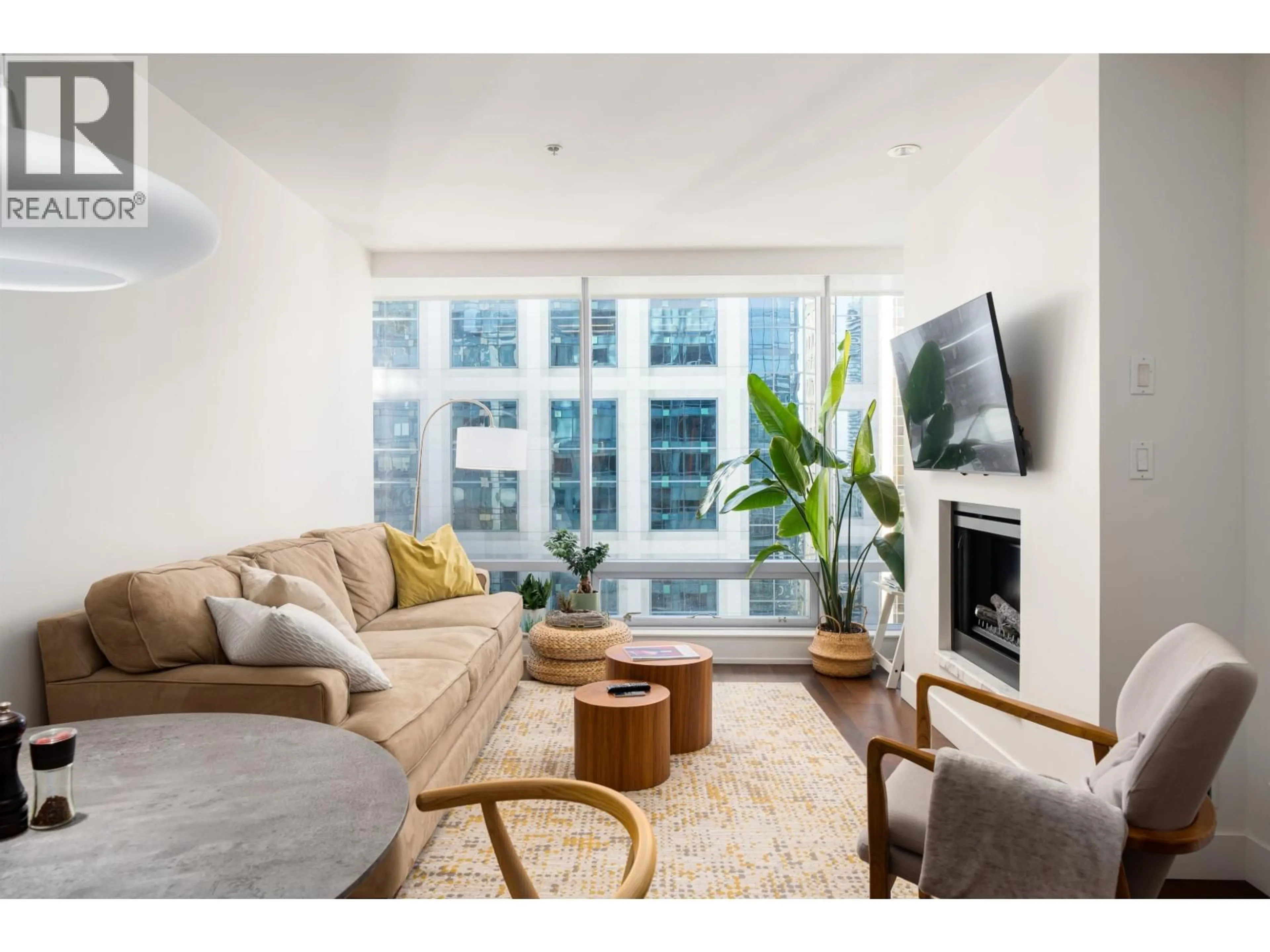 Living room with furniture, unknown for 2704 - 1111 ALBERNI STREET, Vancouver British Columbia V6E4V2