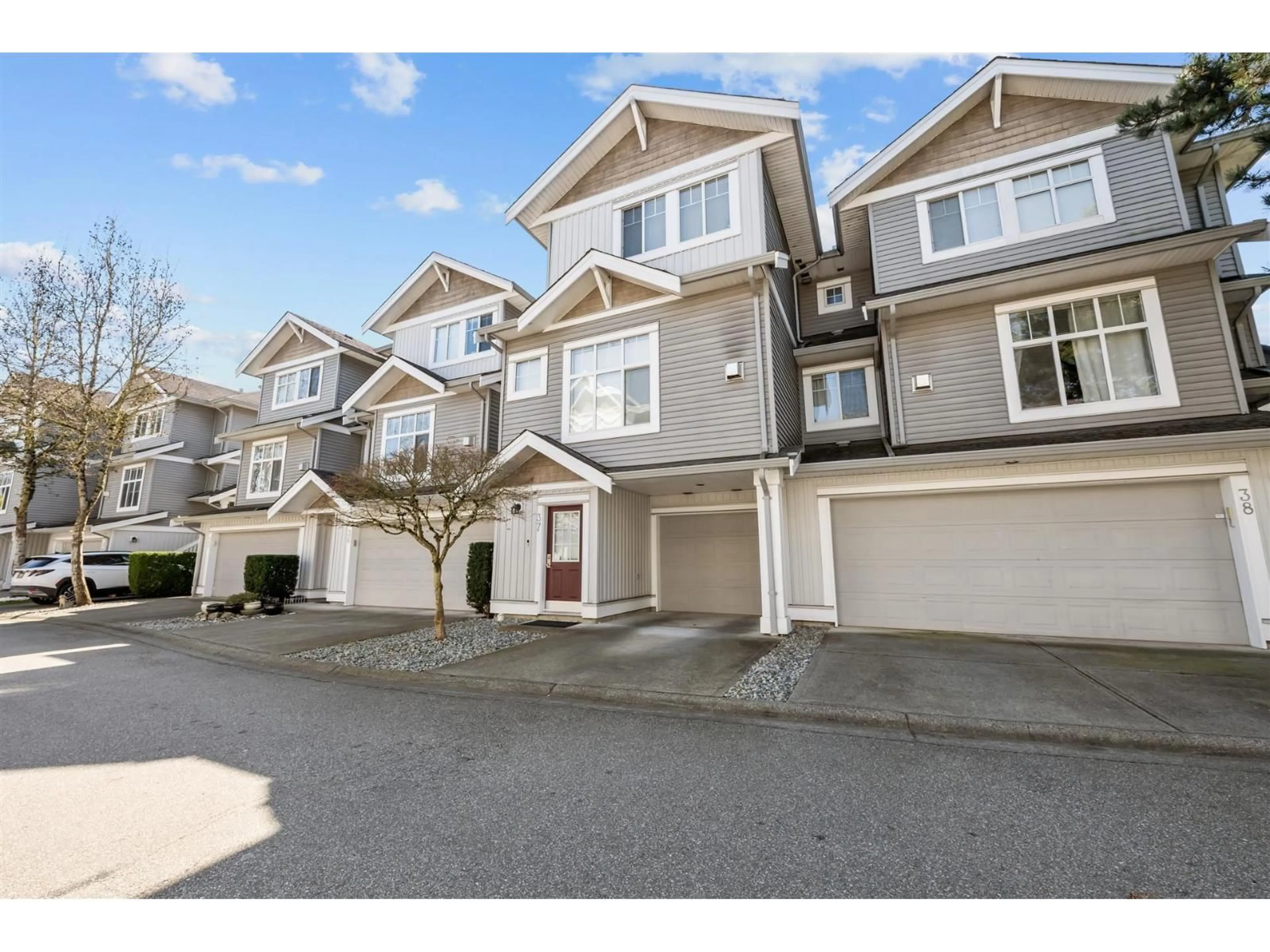 A pic from outside/outdoor area/front of a property/back of a property/a pic from drone, street for 37 - 16760 61 AVENUE, Surrey British Columbia V3S3V3