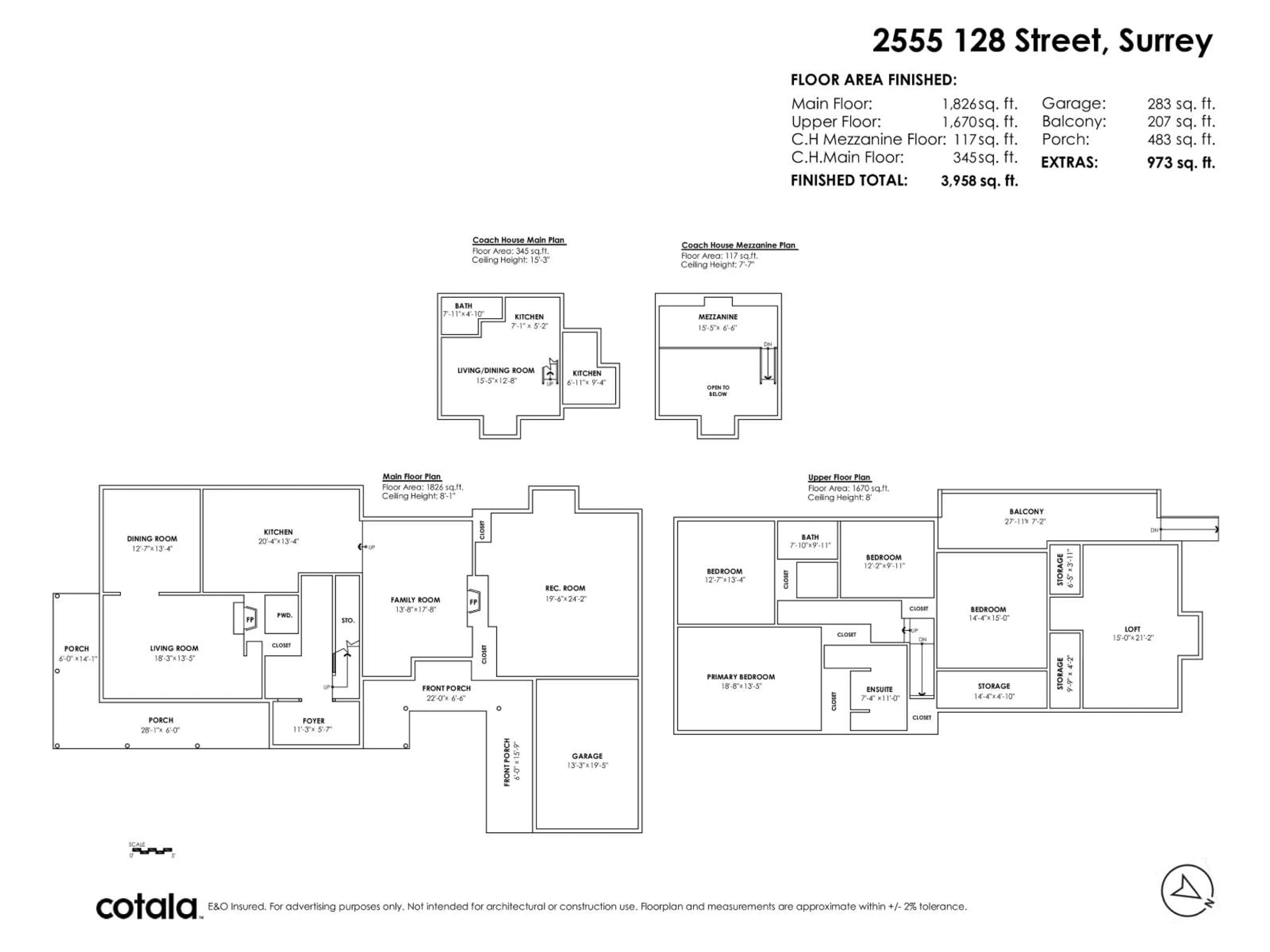 Floor plan for 2555 128 STREET, Surrey British Columbia V4A3W4