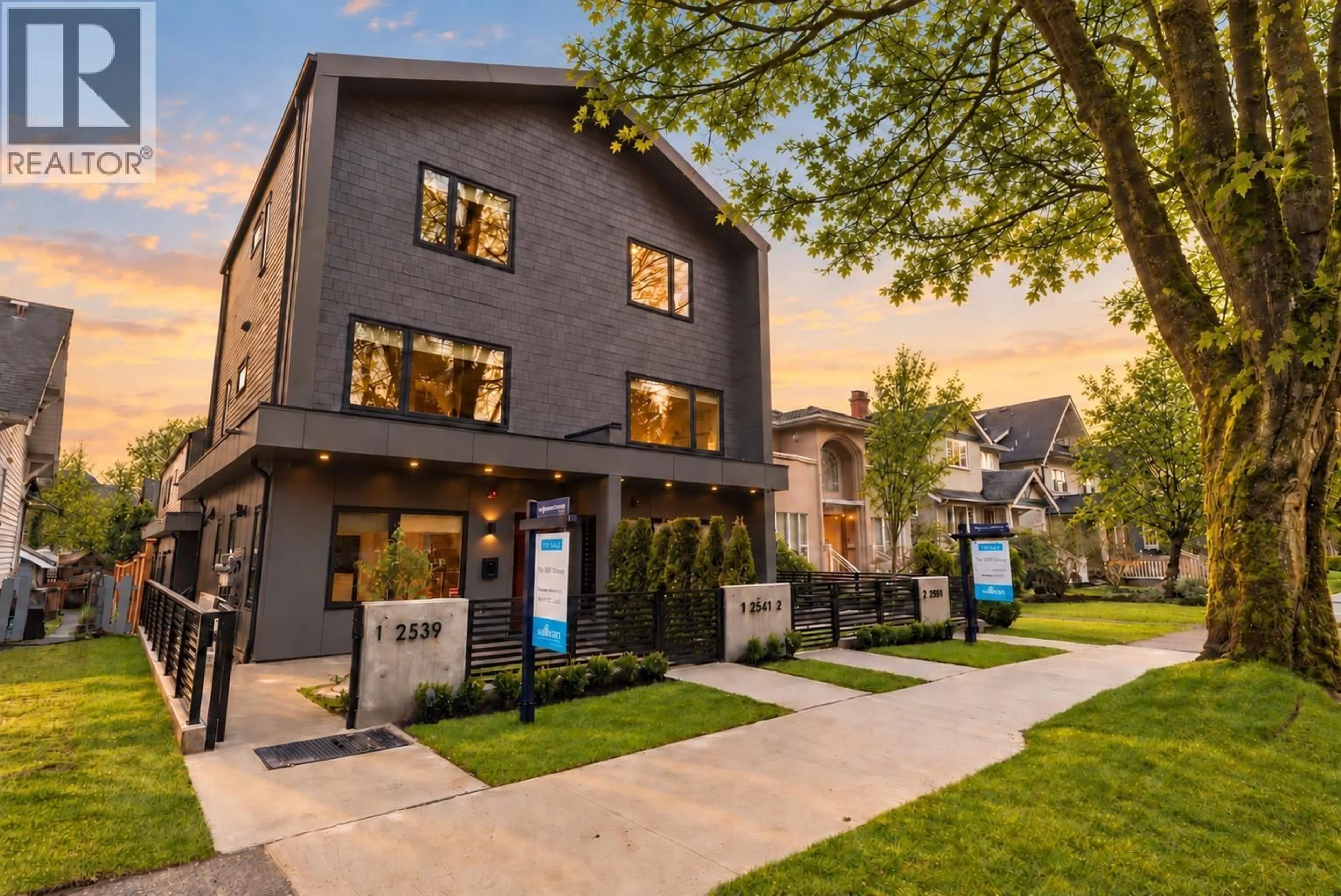 Home with brick exterior material, street for 2 - 2539 GRANT STREET, Vancouver British Columbia V5K3G6