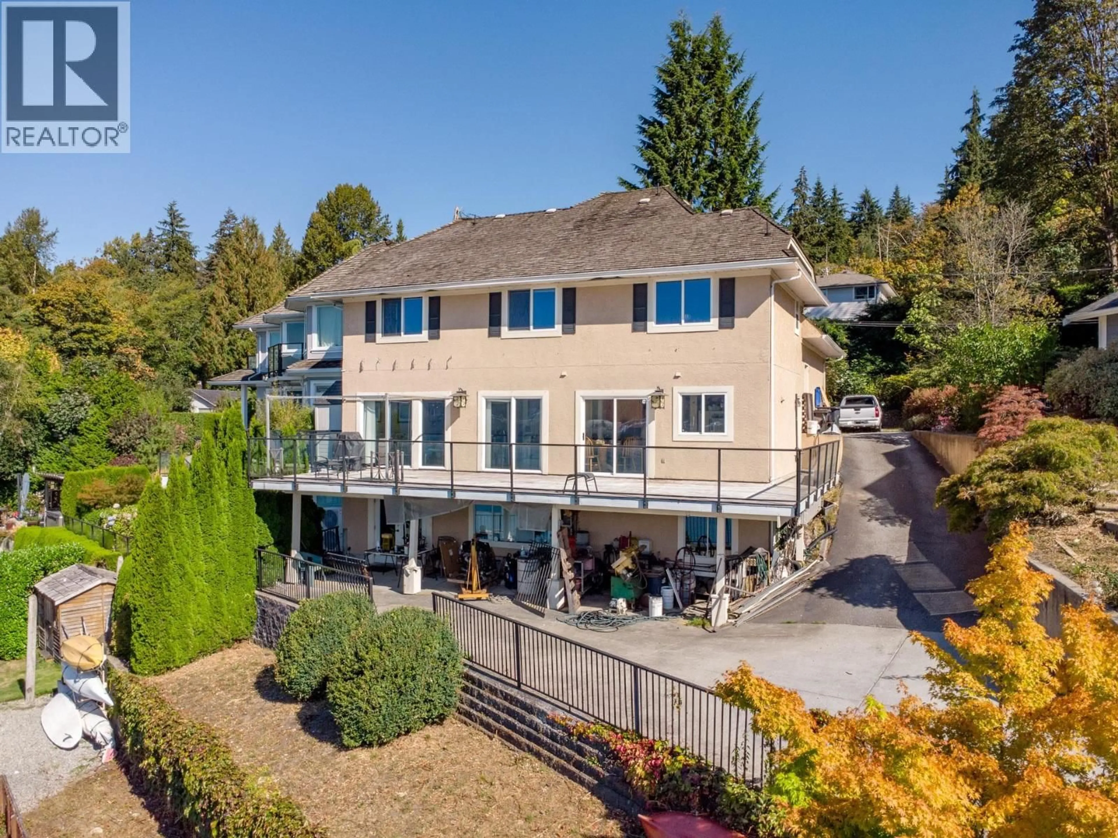 A pic from outside/outdoor area/front of a property/back of a property/a pic from drone, water/lake/river/ocean view for 1678 BEACH AVENUE, Port Moody British Columbia V3H3M1