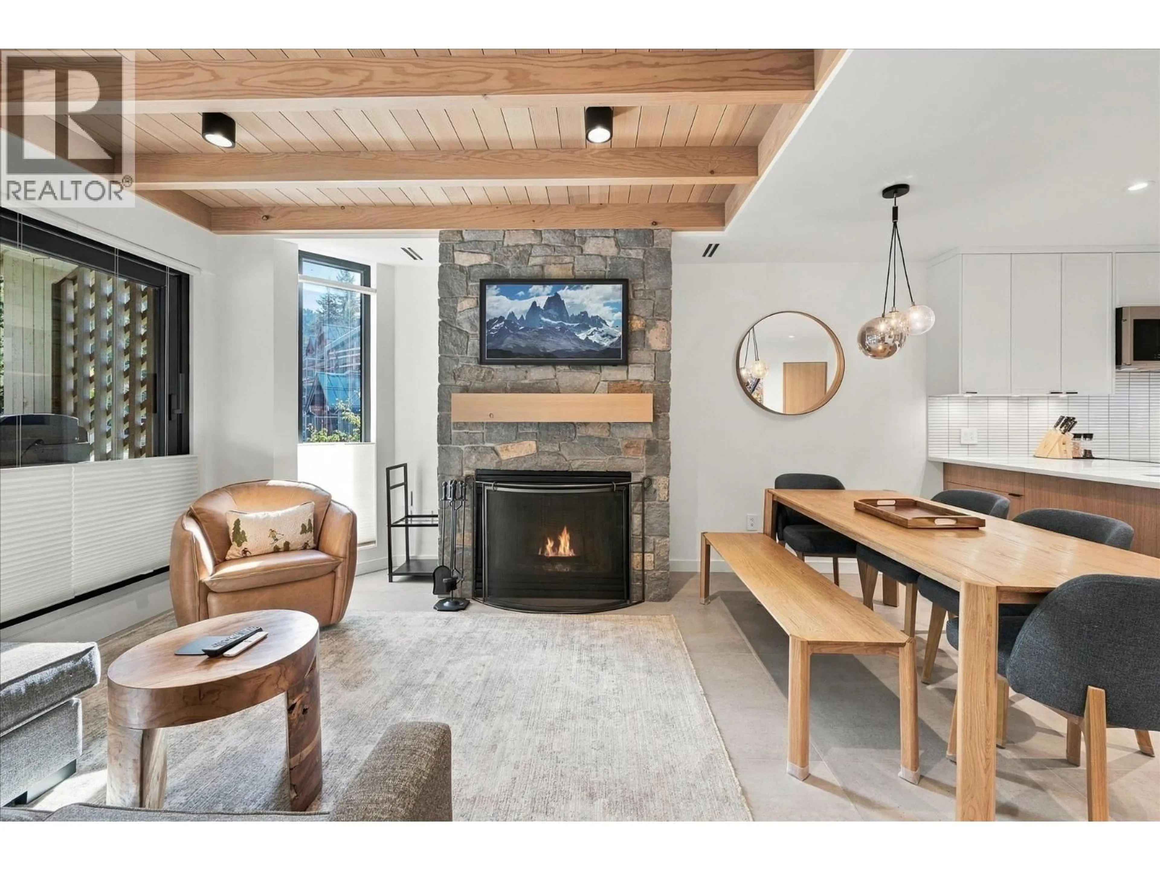 Living room with furniture, ceramic/tile floor for 57 - 4510 BLACKCOMB WAY, Whistler British Columbia V8E0X8