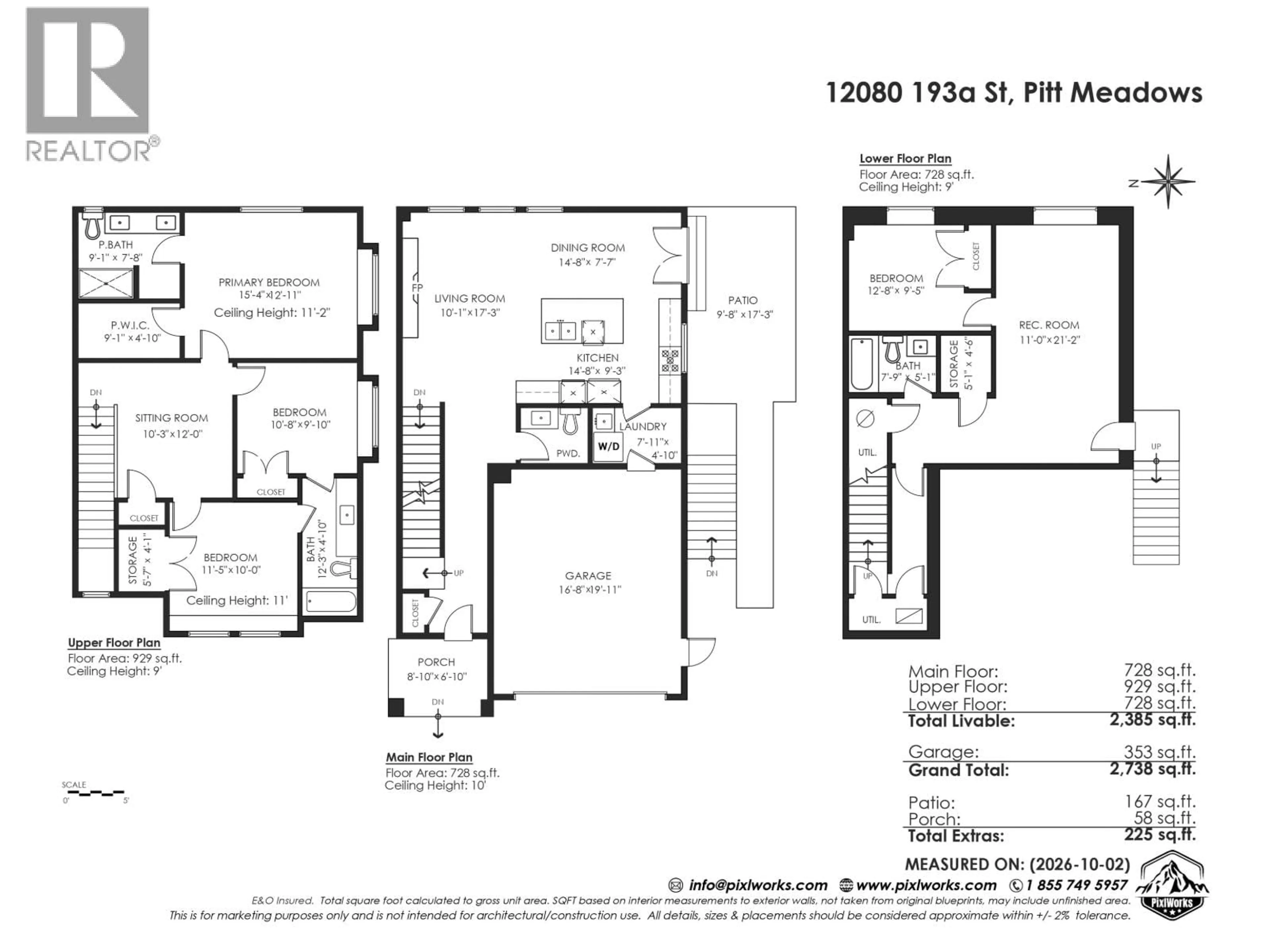 Floor plan for 12080 193A STREET, Pitt Meadows British Columbia V3Y1J1