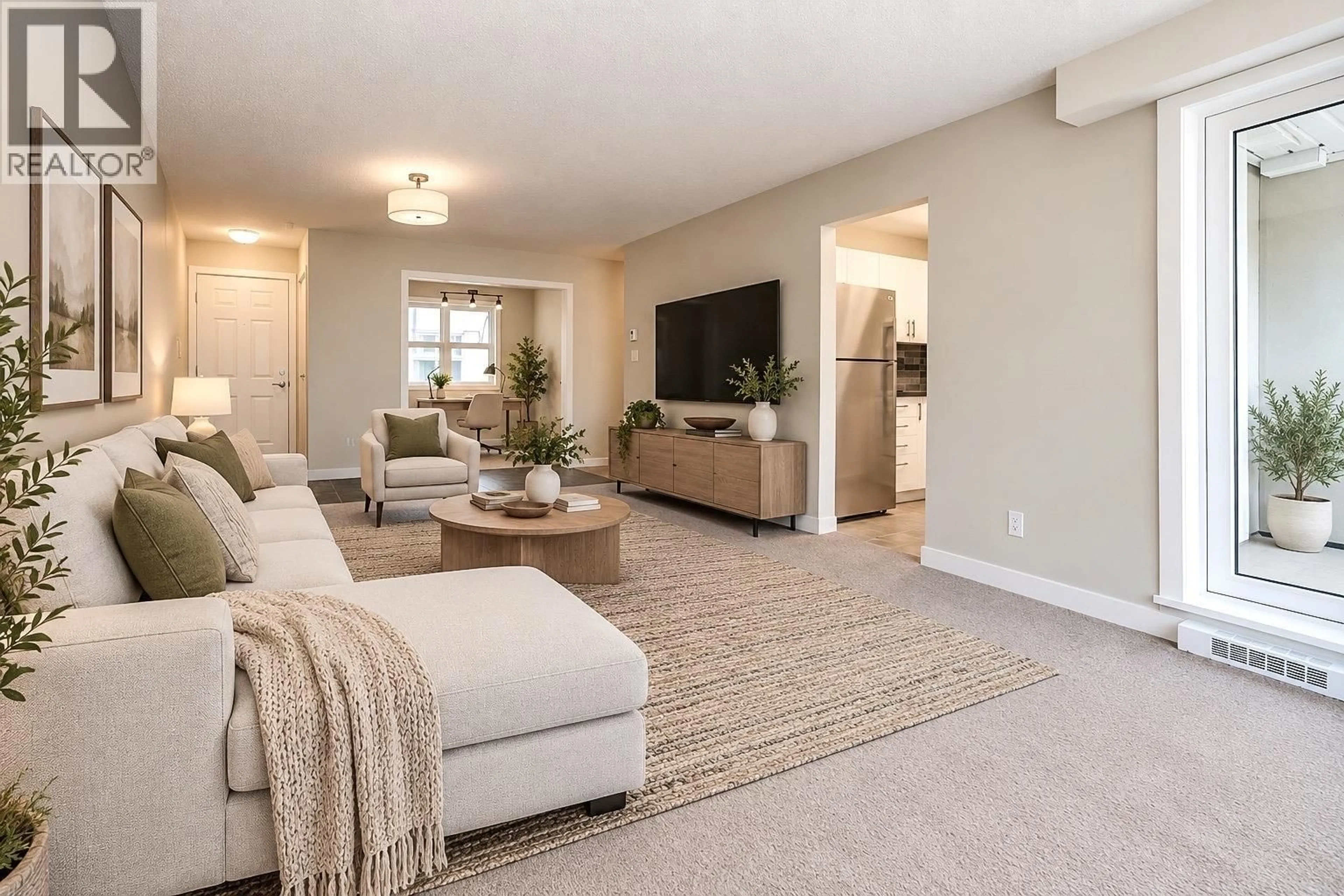 Living room with furniture, carpet floor for 300 - 2533 PENTICTON STREET, Vancouver British Columbia V5M4T8