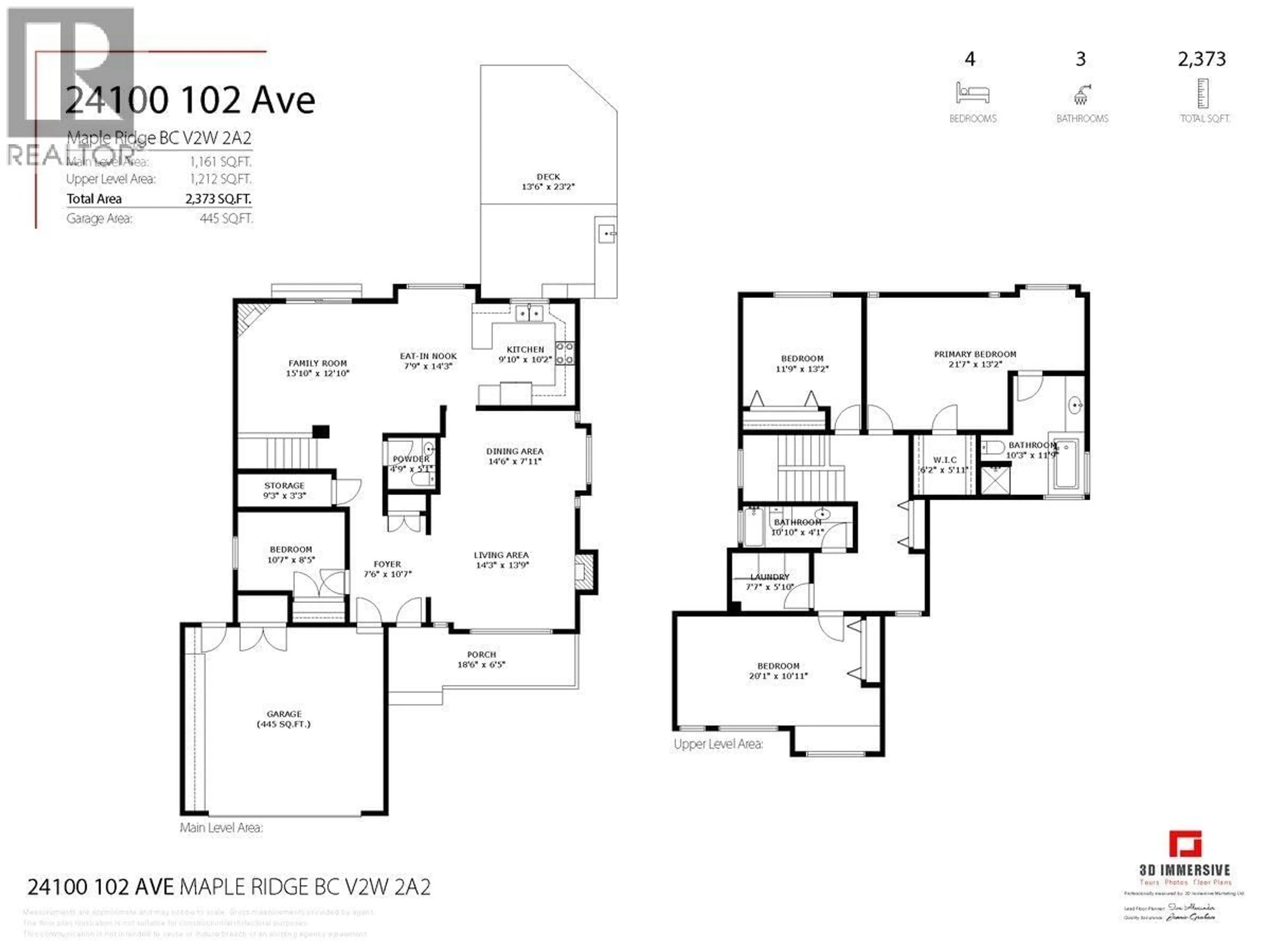 Floor plan for 24100 102 AVENUE, Maple Ridge British Columbia V2W1J1