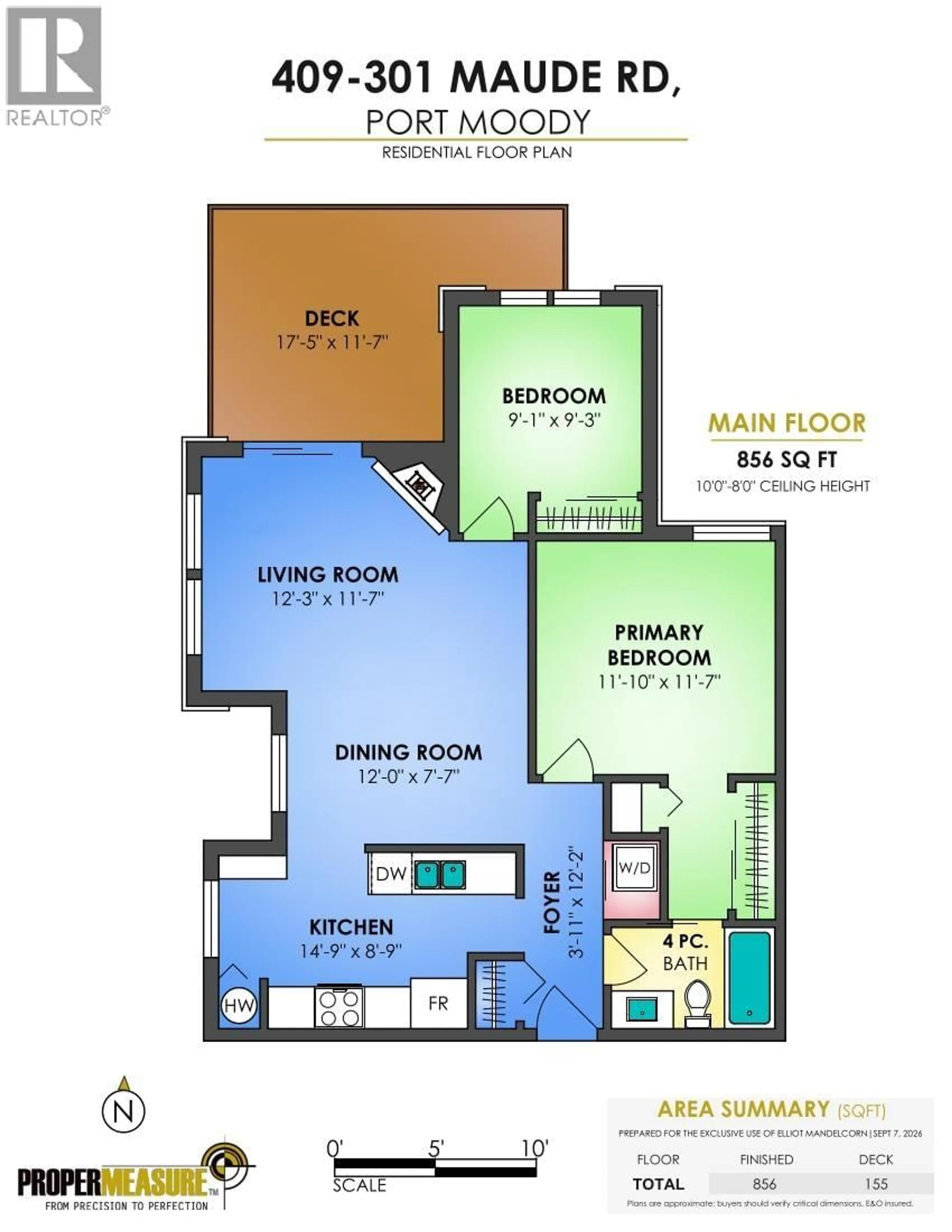 Floor plan for 409 - 301 MAUDE ROAD, Port Moody British Columbia V3H5B1
