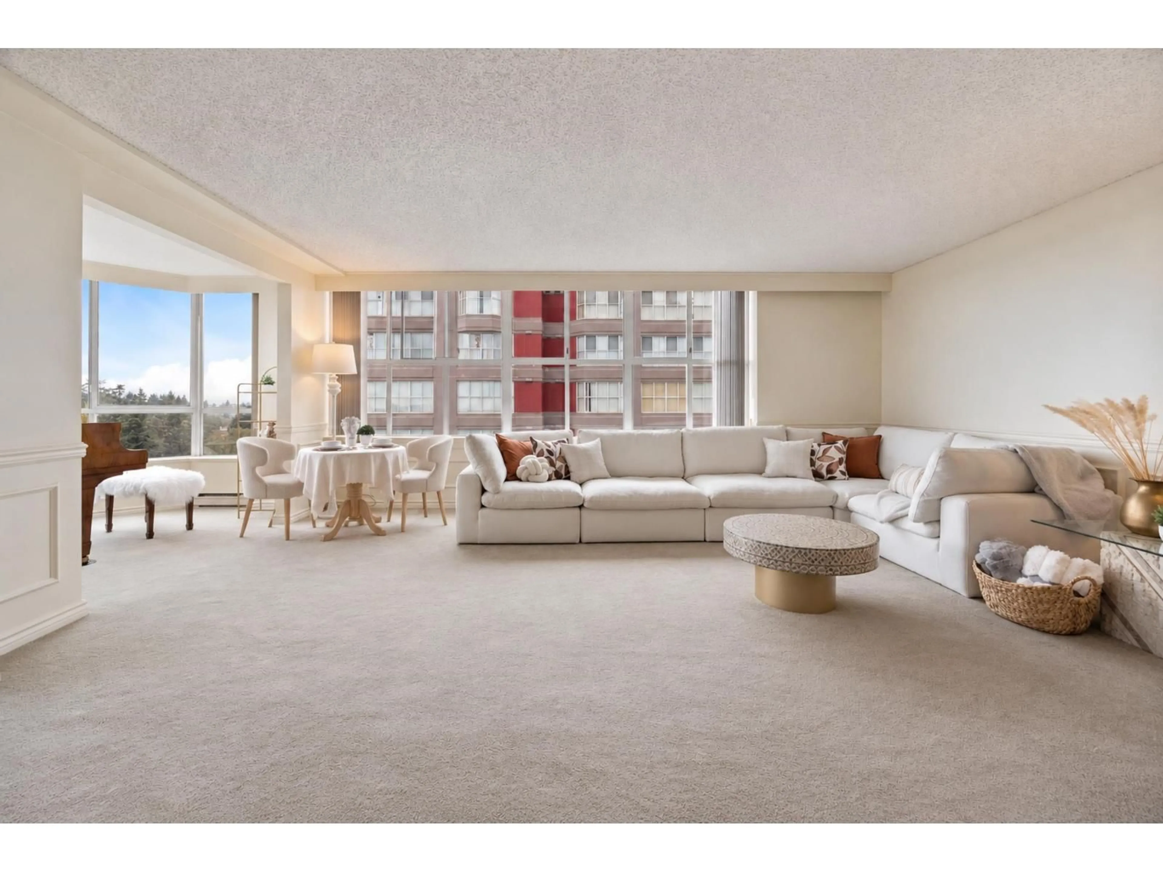 Living room with furniture, carpet floor for 1204 - 11920 80 AVENUE, Delta British Columbia V4C8E8