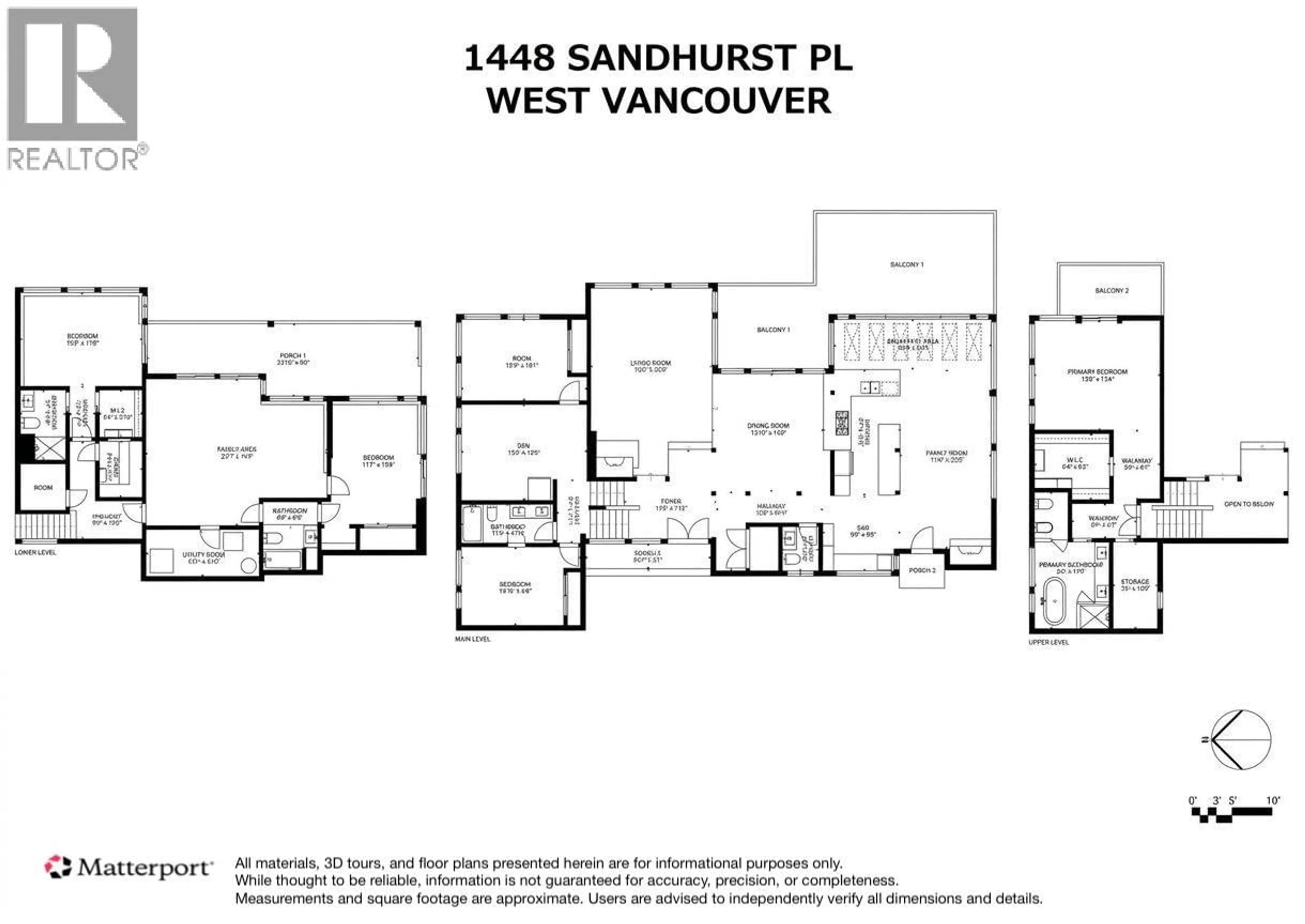 Floor plan for 1448 SANDHURST PLACE, West Vancouver British Columbia V7S2P3