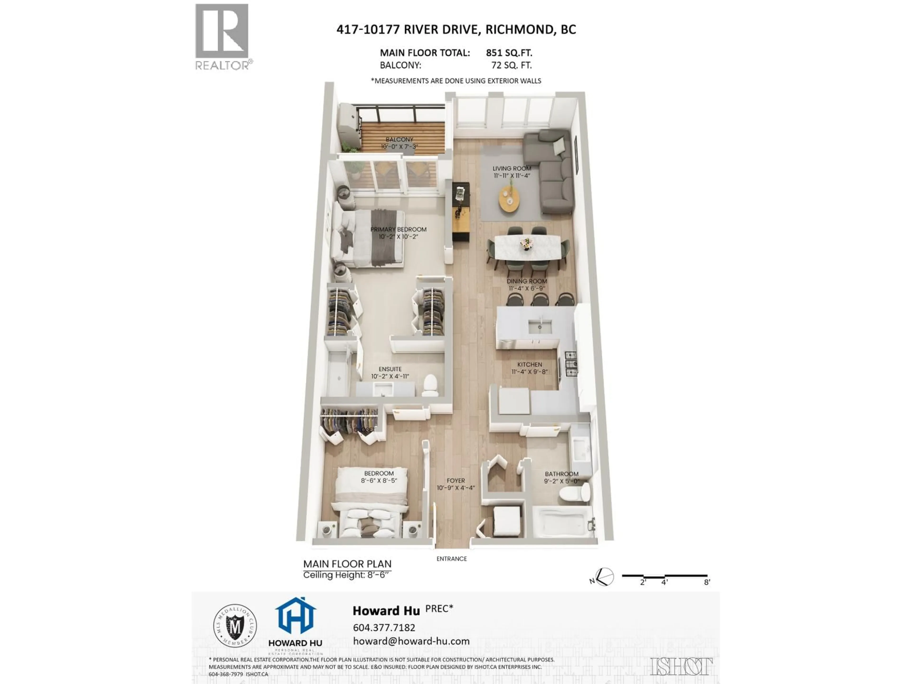Floor plan for 417 - 10177 RIVER DRIVE, Richmond British Columbia V6X0S2