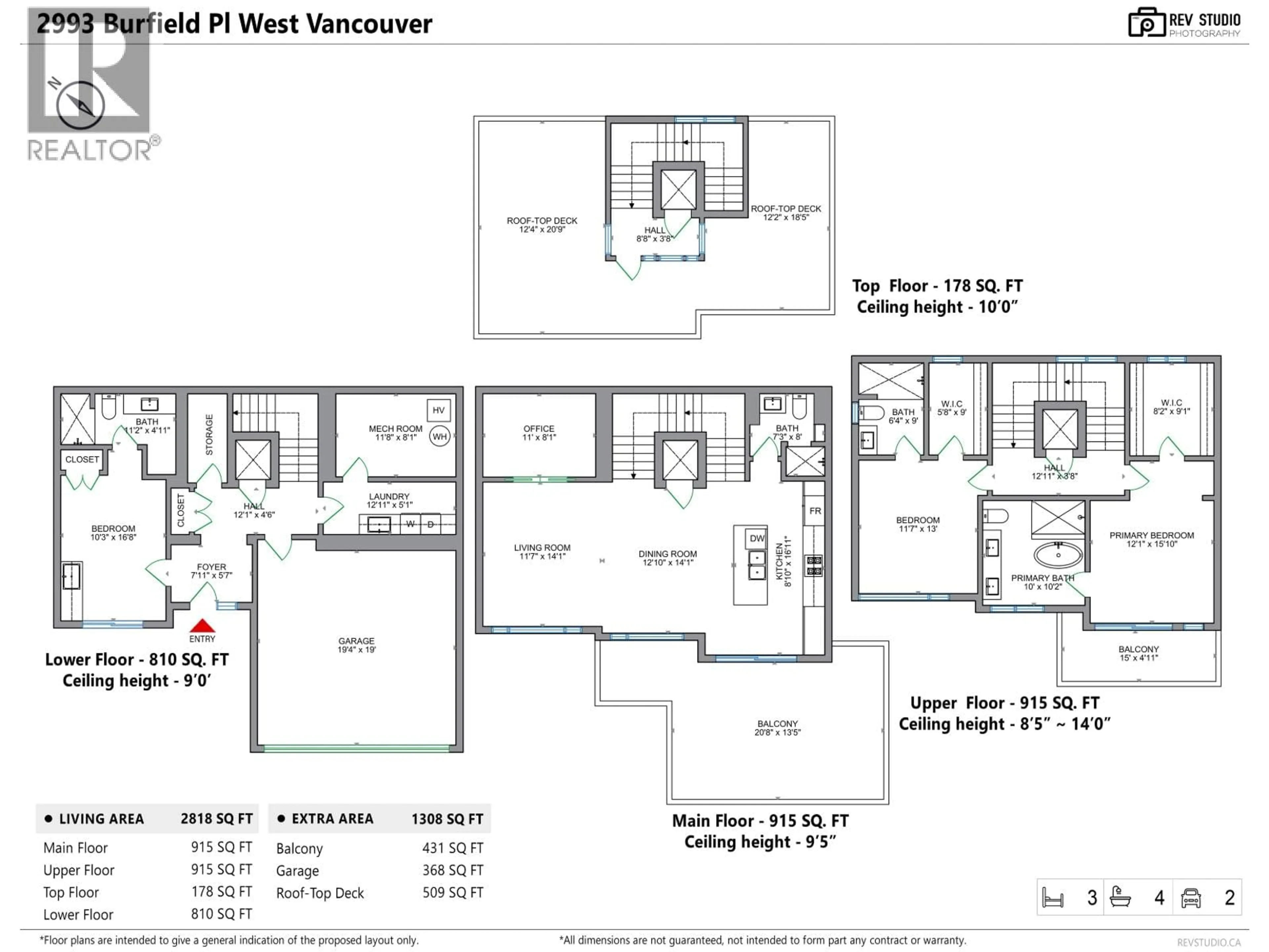 Floor plan for 2993 BURFIELD PLACE, West Vancouver British Columbia V7S0A9
