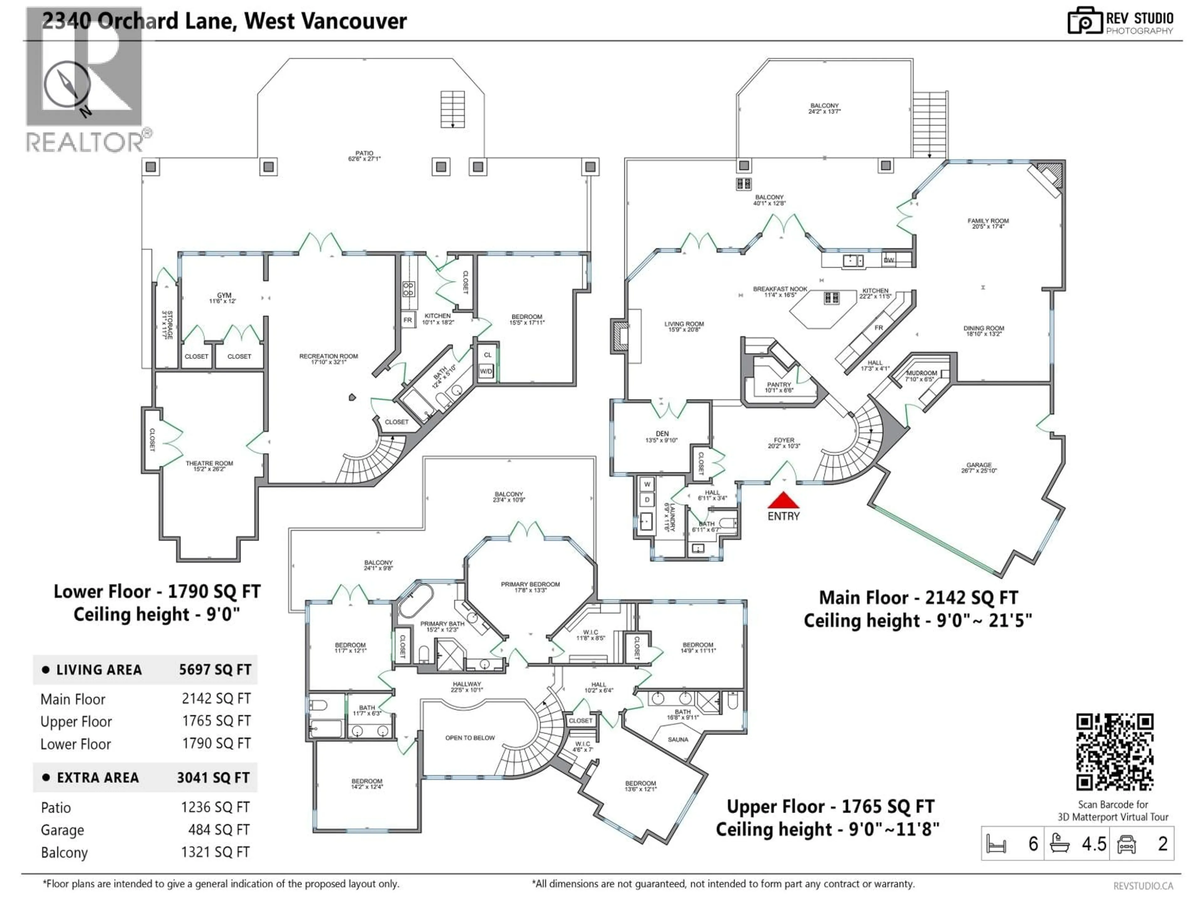 Floor plan for 2340 ORCHARD LANE, West Vancouver British Columbia V7V4X6