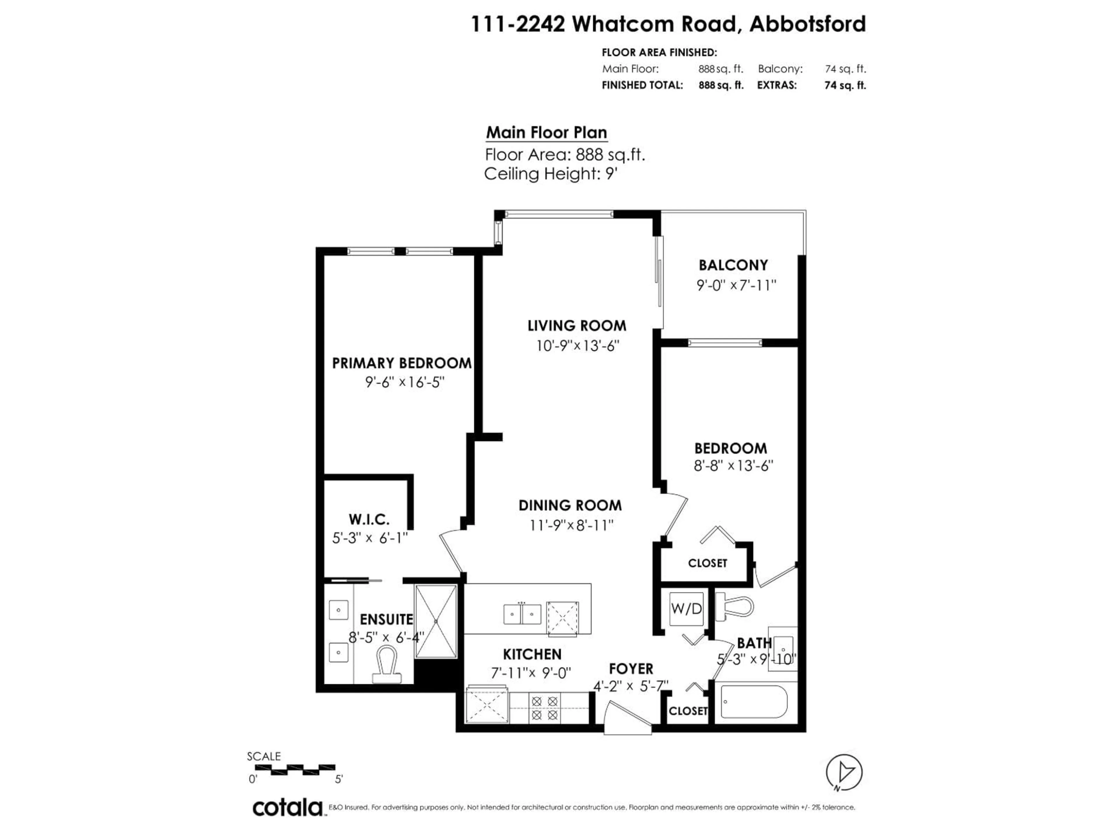 Floor plan for 111 - 2242 WHATCOM ROAD, Abbotsford British Columbia V3G0G3