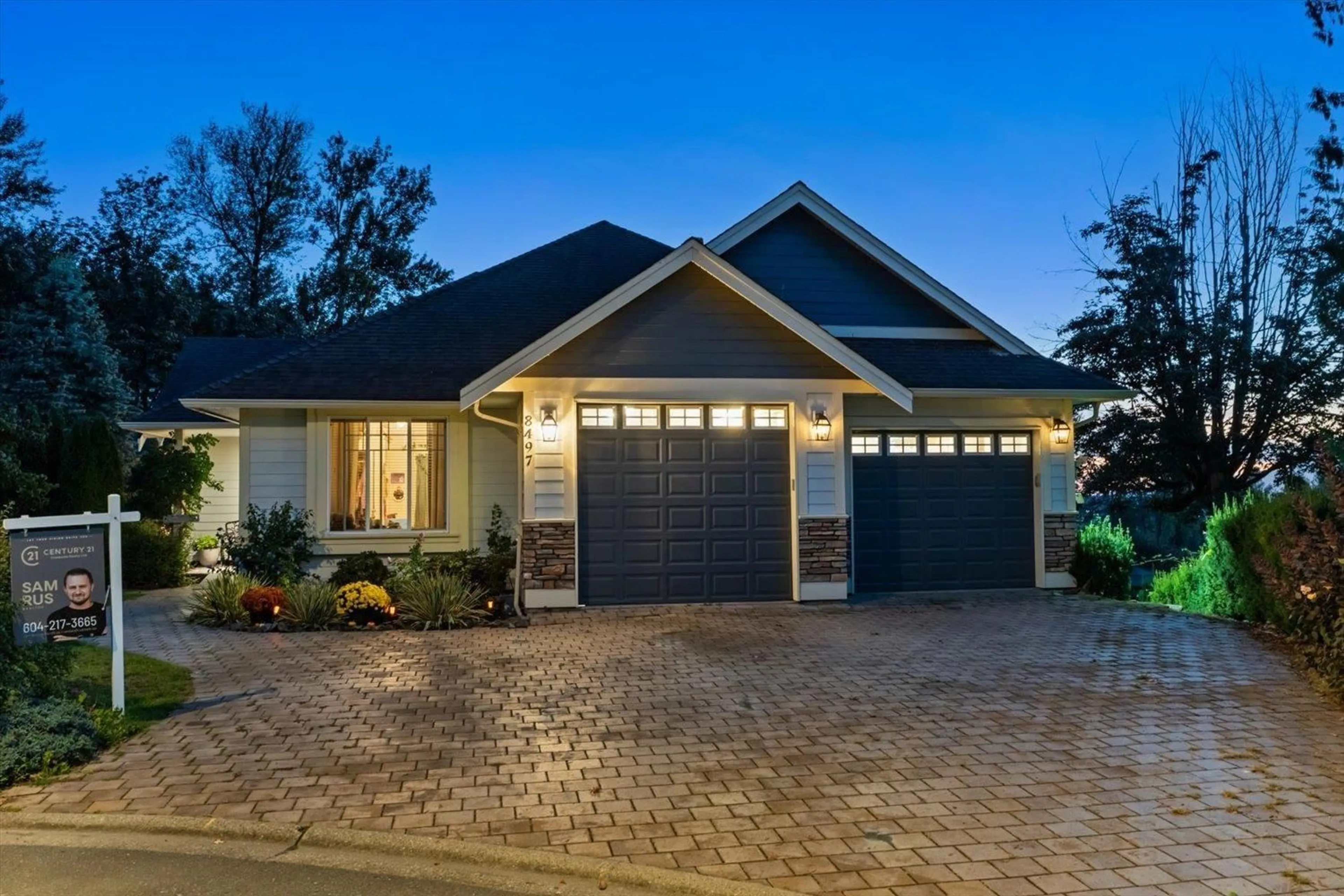 Home with brick exterior material, street for 8497 BRADSHAW PLACE, Chilliwack British Columbia V4Z0A7