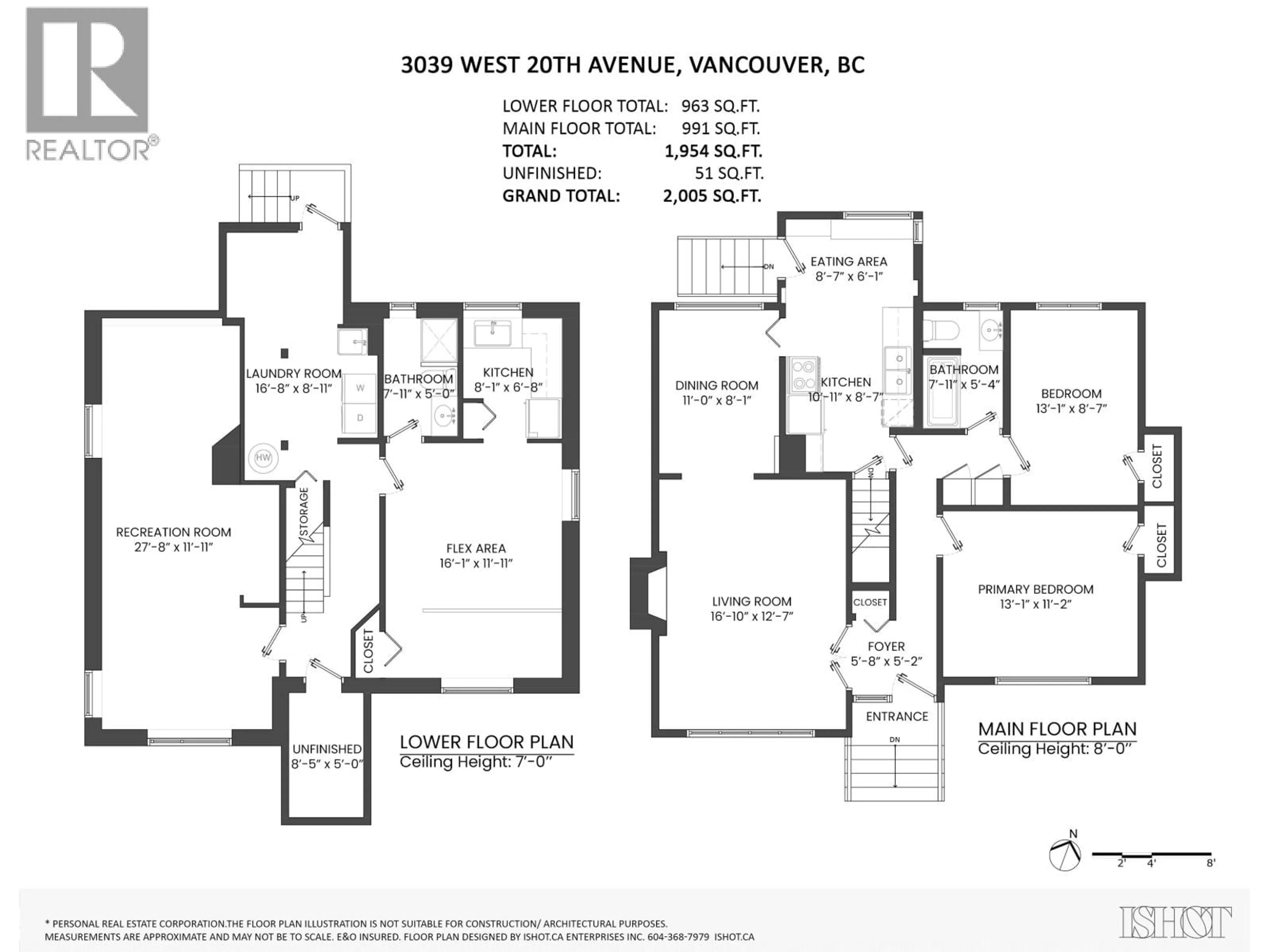 Floor plan for 3039 20TH AVENUE, Vancouver British Columbia V6L1H7