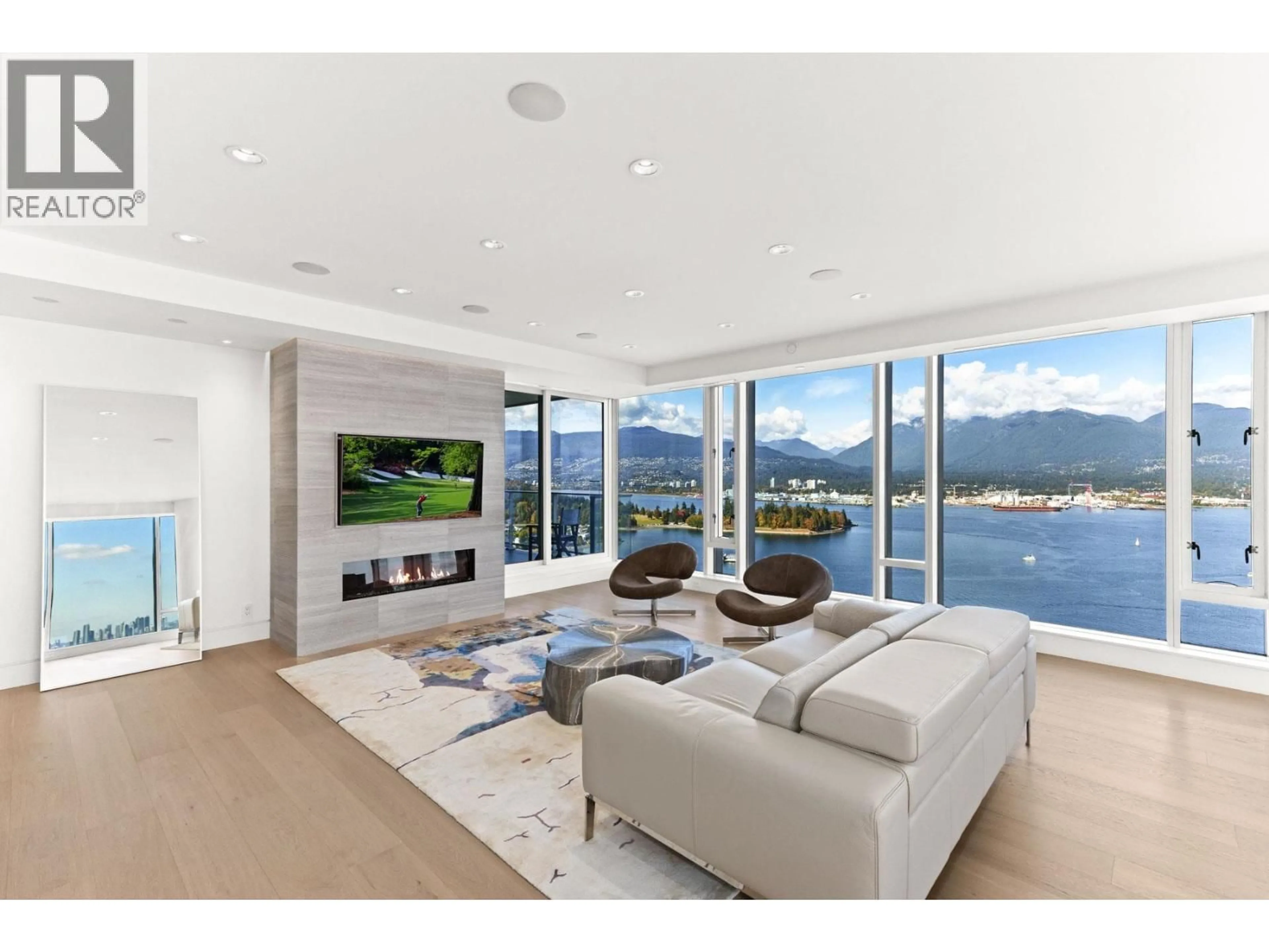 Living room with furniture, unknown for 3401 - 1011 CORDOVA STREET, Vancouver British Columbia V6C0B2
