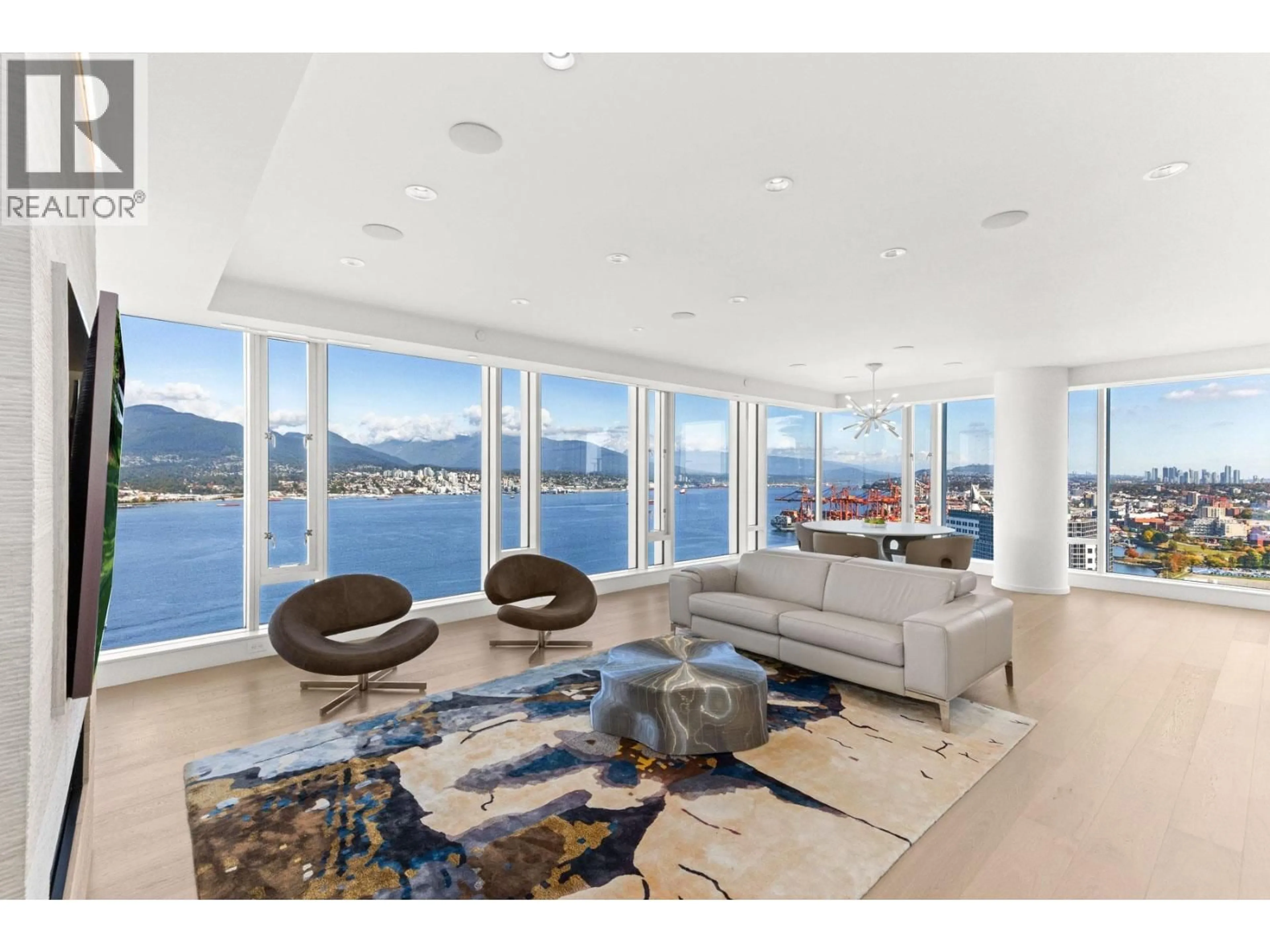 Living room with furniture, unknown for 3401 - 1011 CORDOVA STREET, Vancouver British Columbia V6C0B2