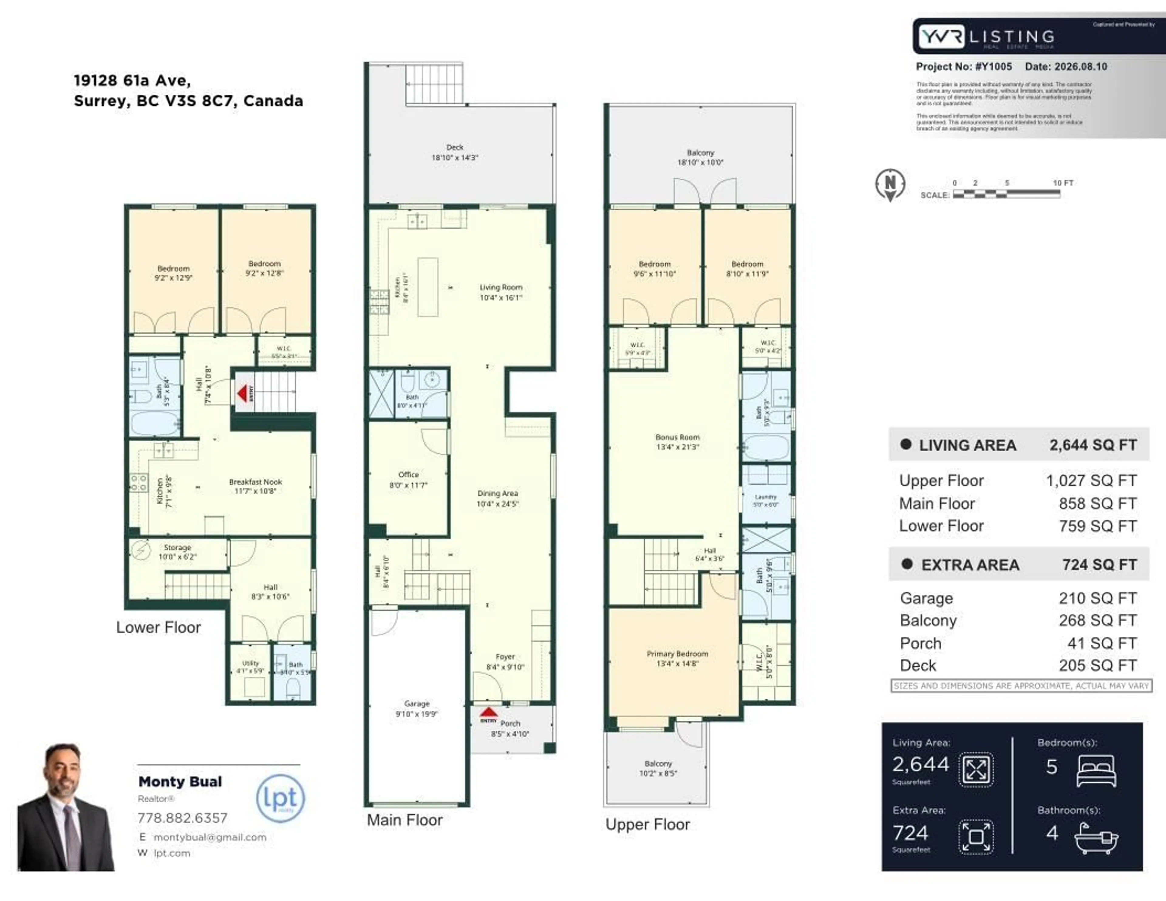 Floor plan for 1 - 19128 61A AVENUE, Surrey British Columbia V3S8C7