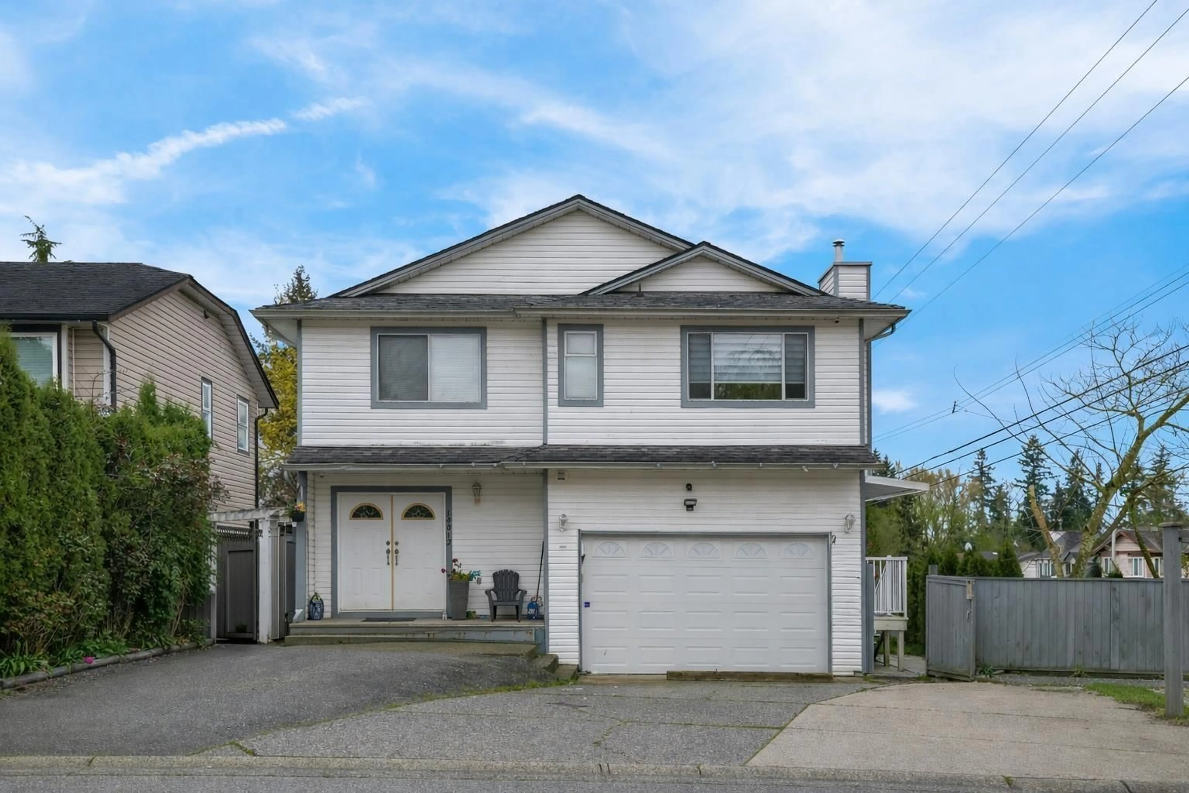 Home with vinyl exterior material, street for 14812 87A AVENUE, Surrey British Columbia V3S7R3