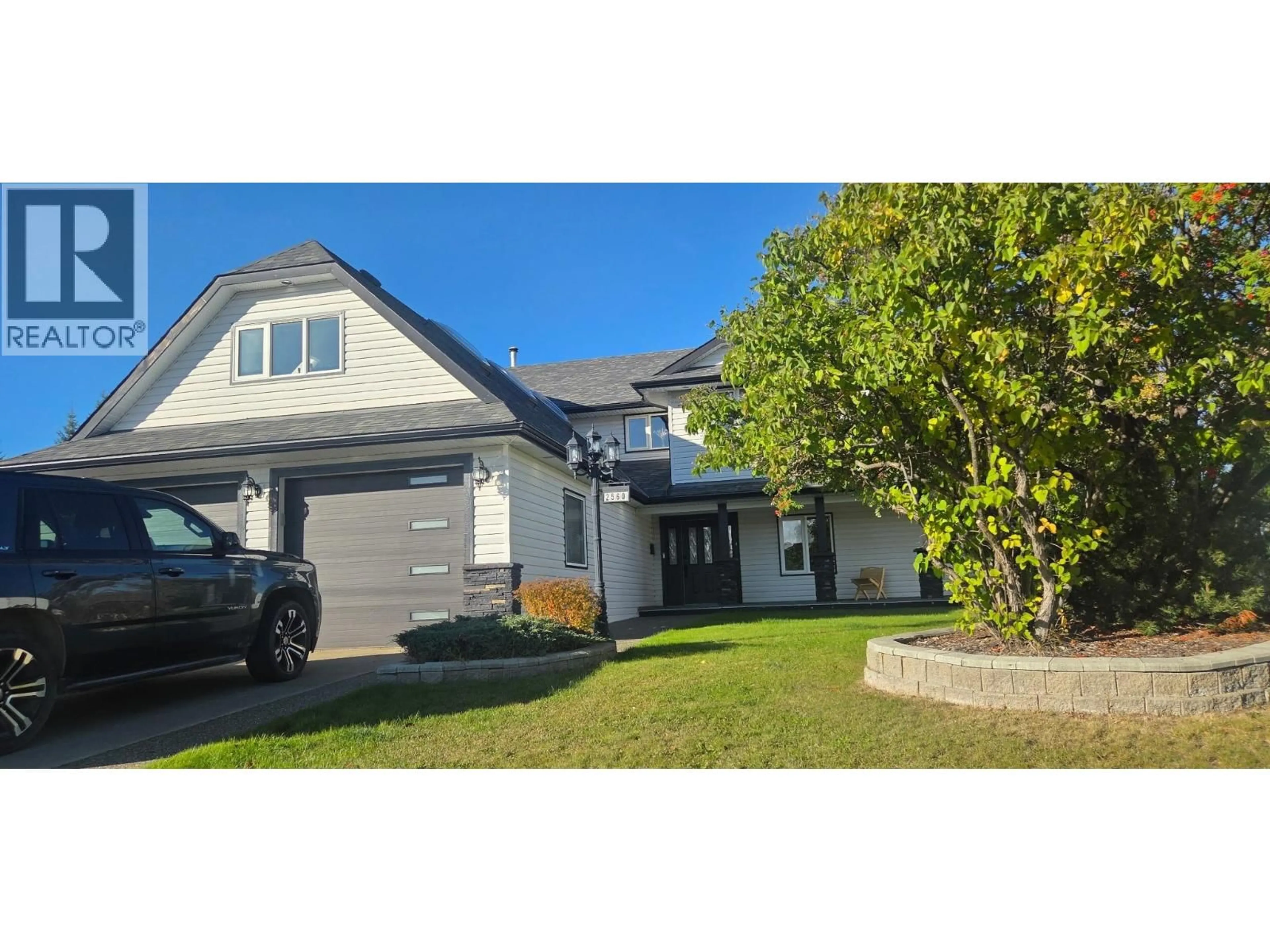 A pic from outside/outdoor area/front of a property/back of a property/a pic from drone, street for 2560 PARENT ROAD, Prince George British Columbia V2N5G3