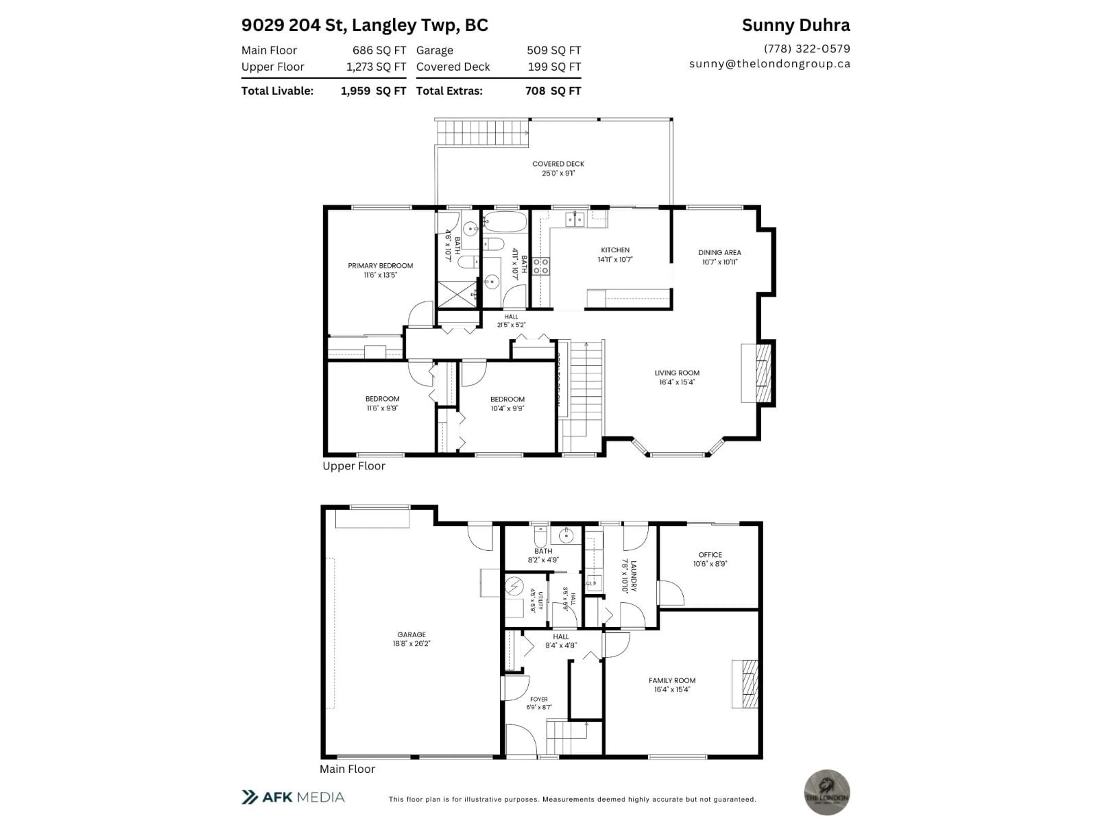 Floor plan for 9029 204 STREET, Langley British Columbia V1M2J3
