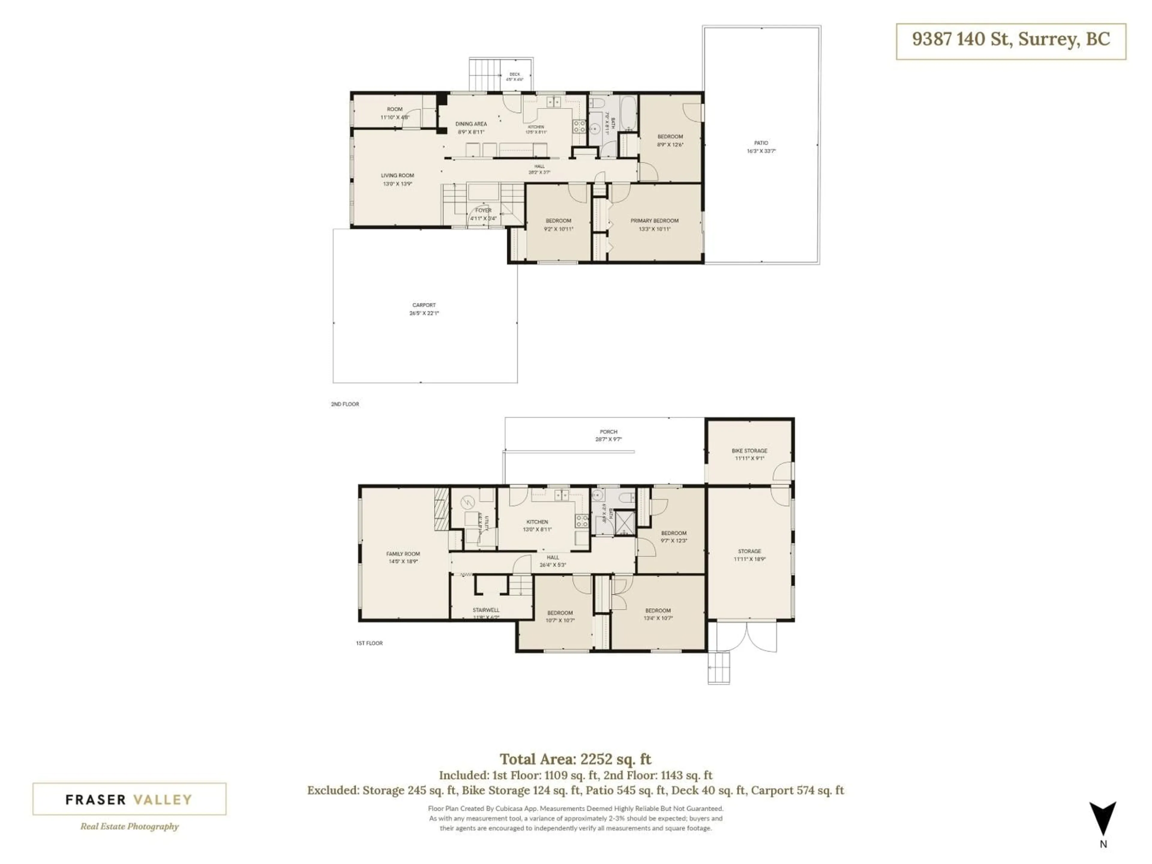 Floor plan for 9387 140 STREET, Surrey British Columbia V3V5Z3