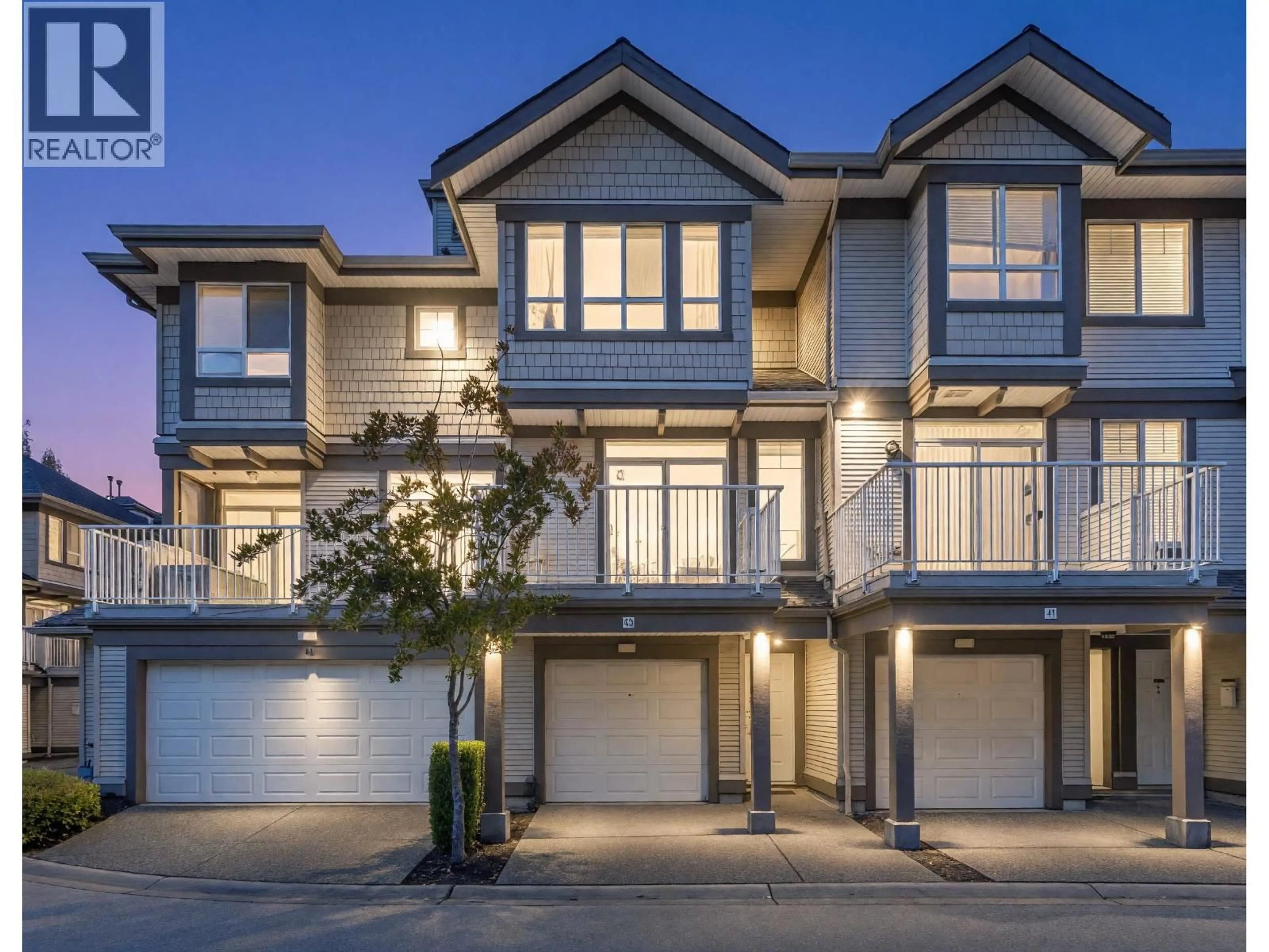 Home with vinyl exterior material, street for 42 - 6388 ALDER STREET, Richmond British Columbia V6Y4G4