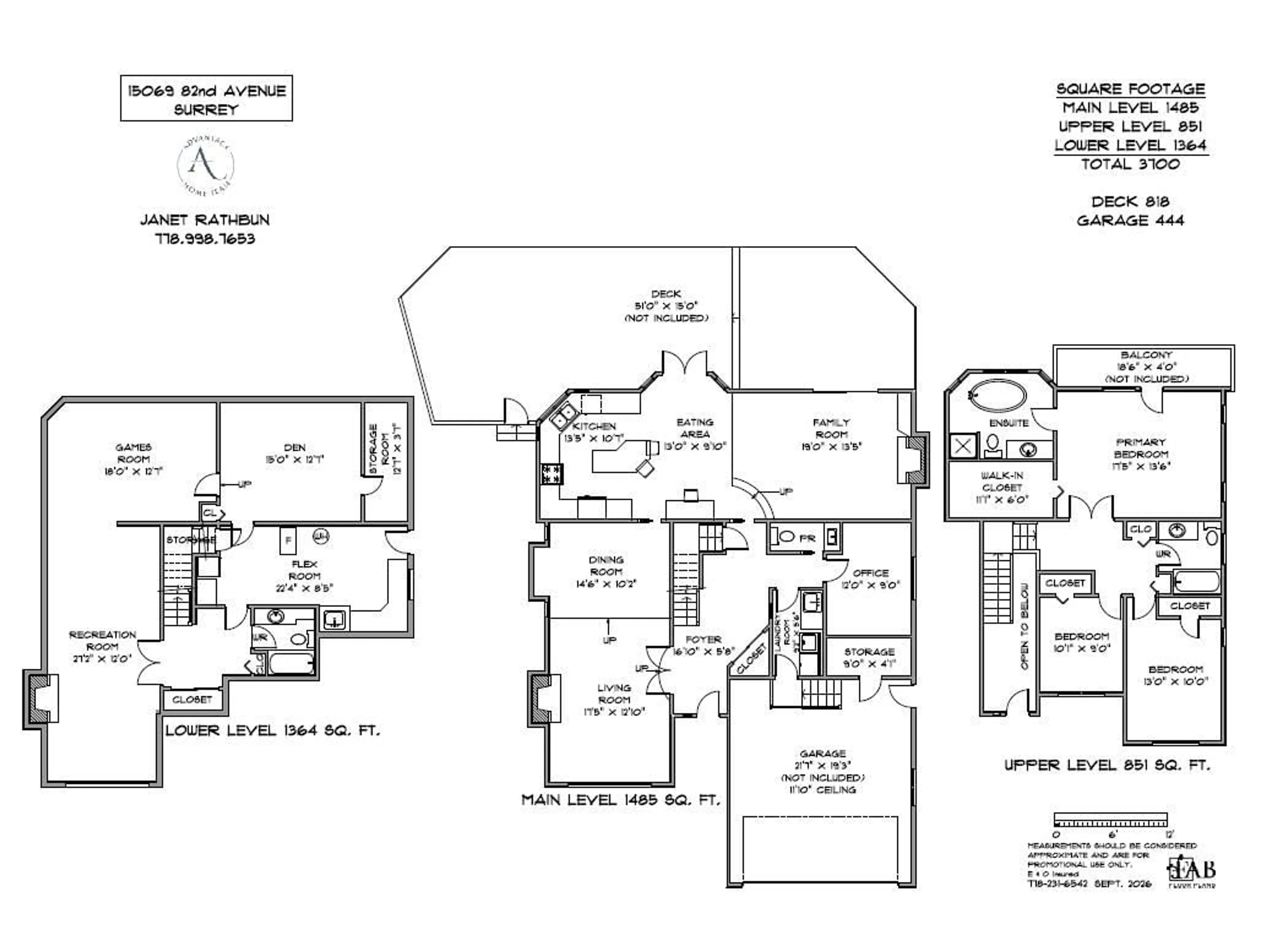 Floor plan for 15069 82 AVENUE, Surrey British Columbia V3S7V6