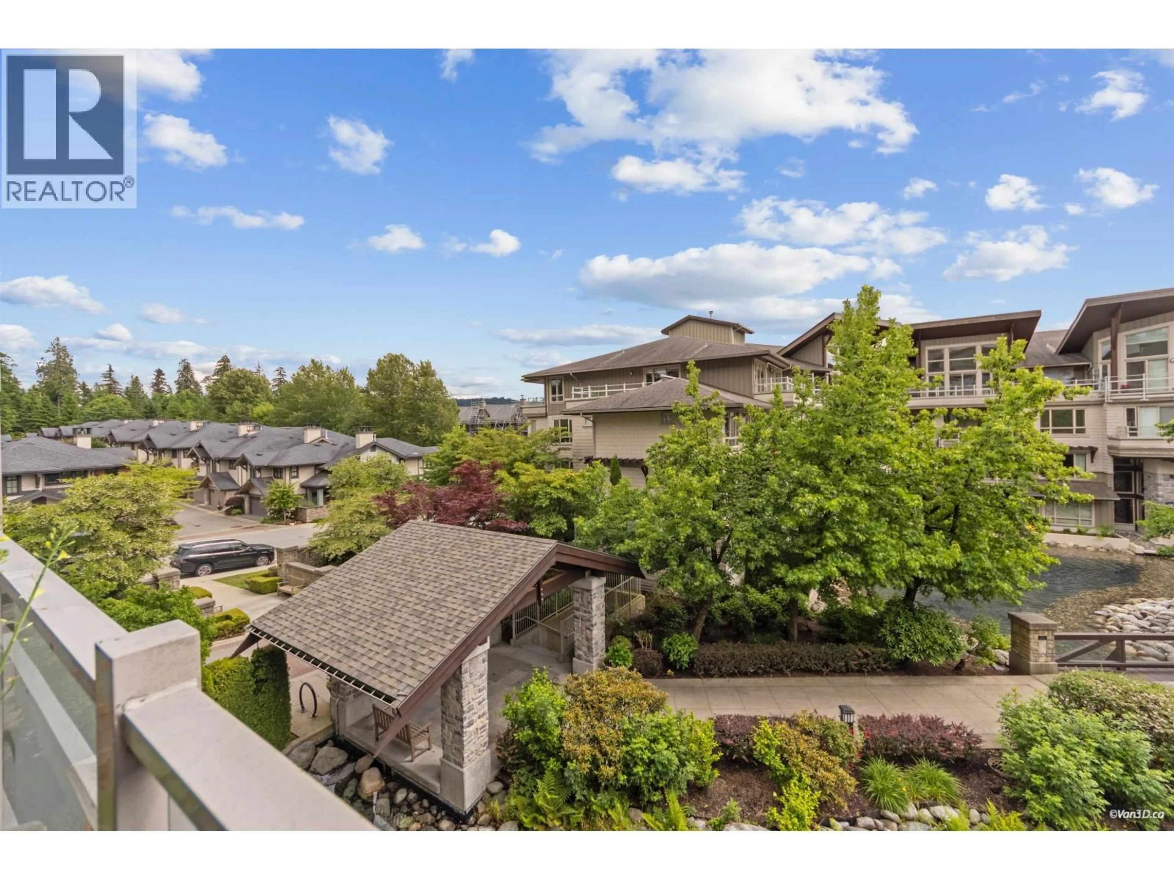 A pic from outside/outdoor area/front of a property/back of a property/a pic from drone, mountain view for 319 - 580 RAVEN WOODS DRIVE, North Vancouver British Columbia V7G2T2